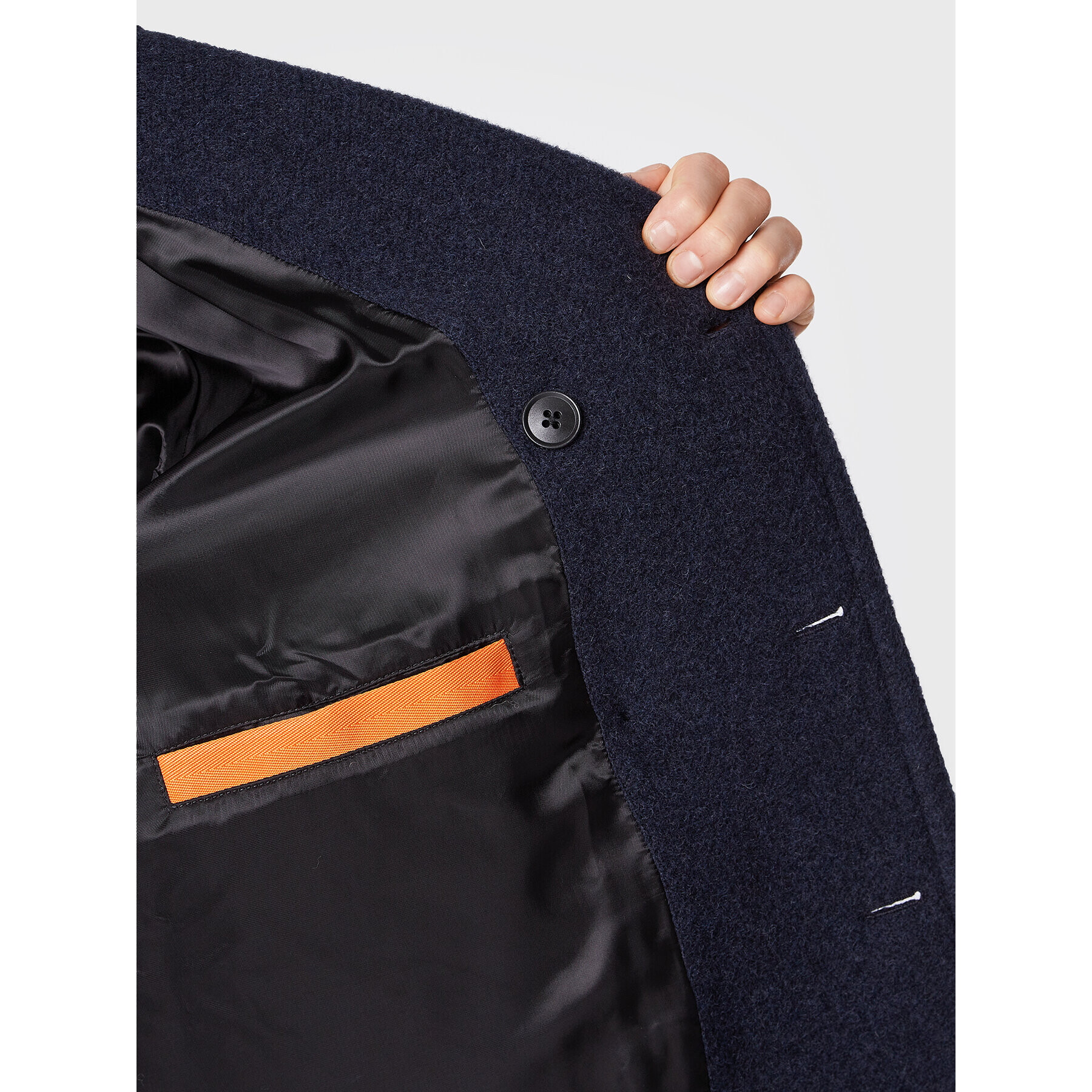 Boss Вълнено палто Oltegra 50476809 Тъмносин Regular Fit - Pepit.bg