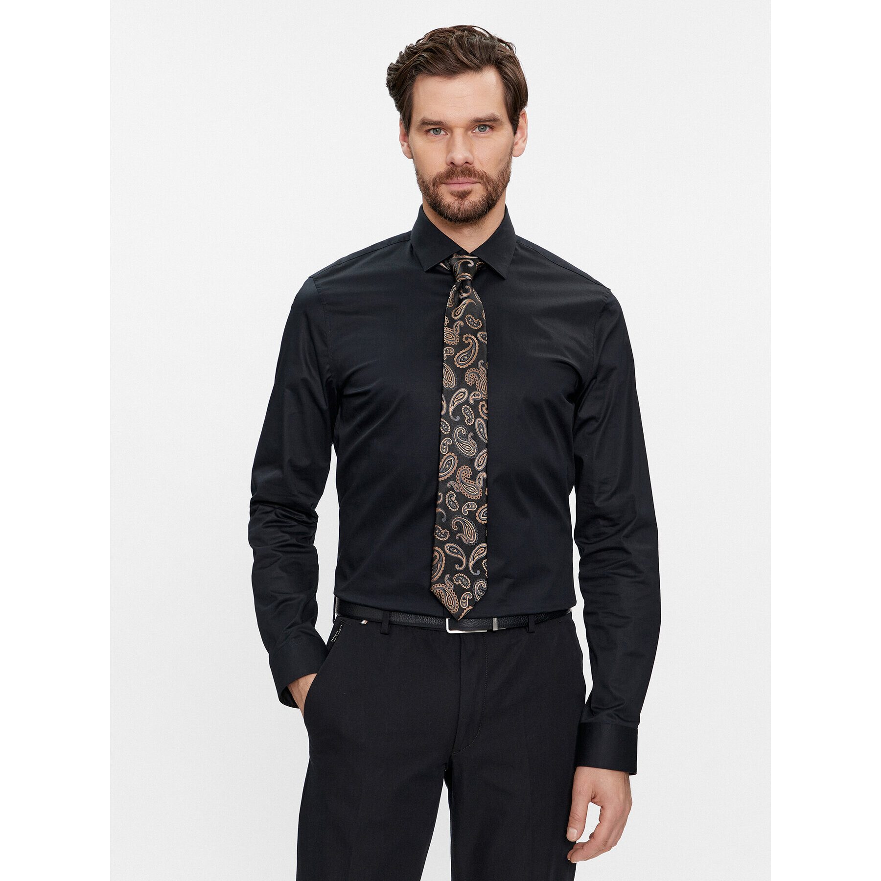 Boss Вратовръзка 50511299 Черен - Pepit.bg