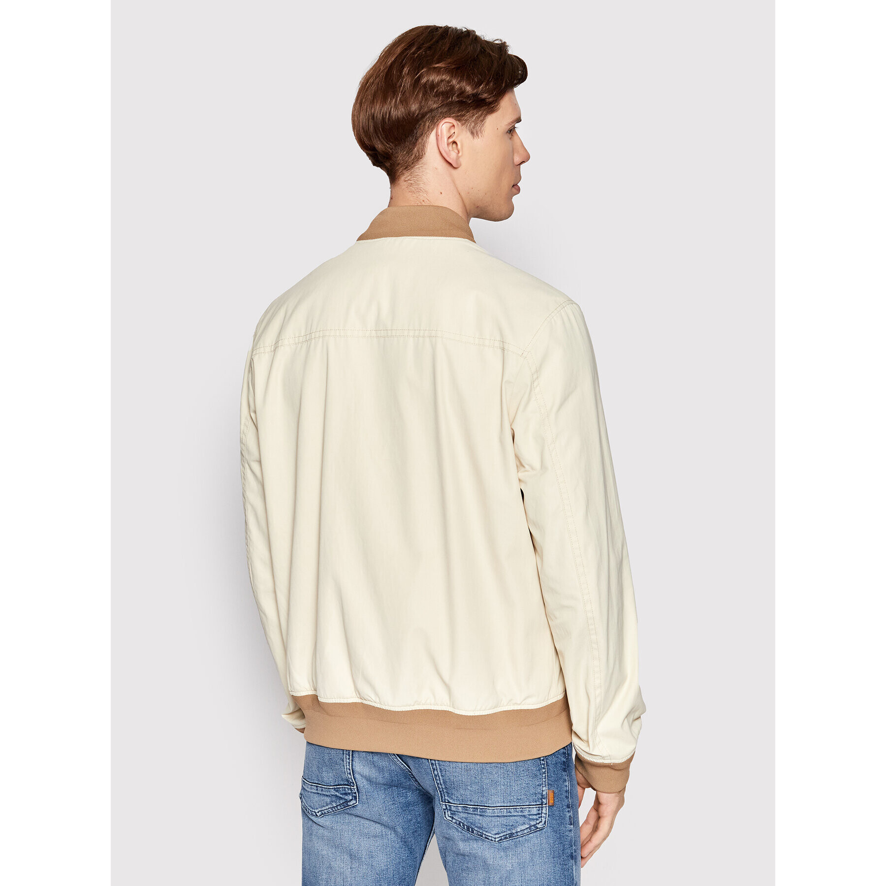 Boss Яке бомбър Obelis 50463975 Бежов Regular Fit - Pepit.bg