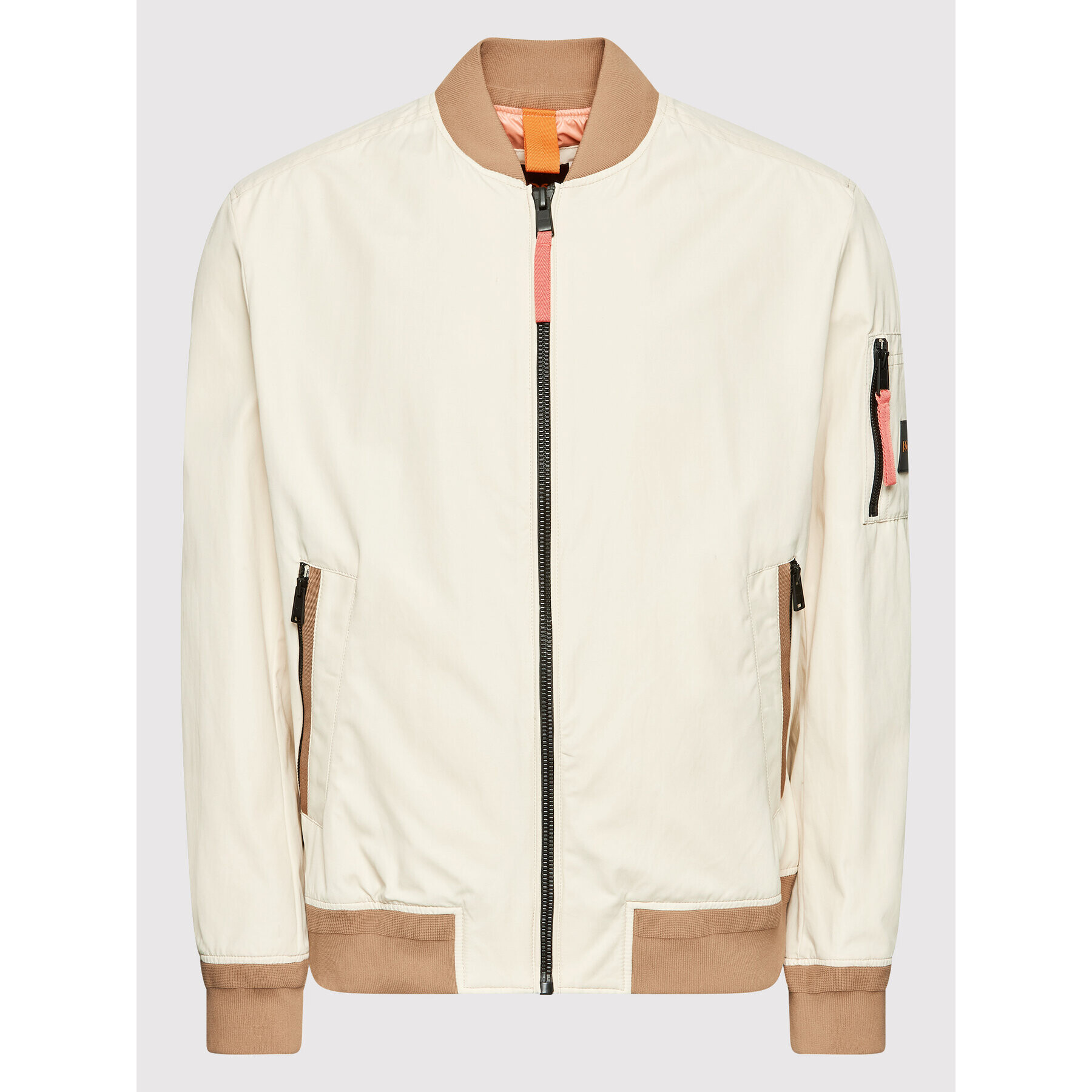 Boss Яке бомбър Obelis 50463975 Бежов Regular Fit - Pepit.bg