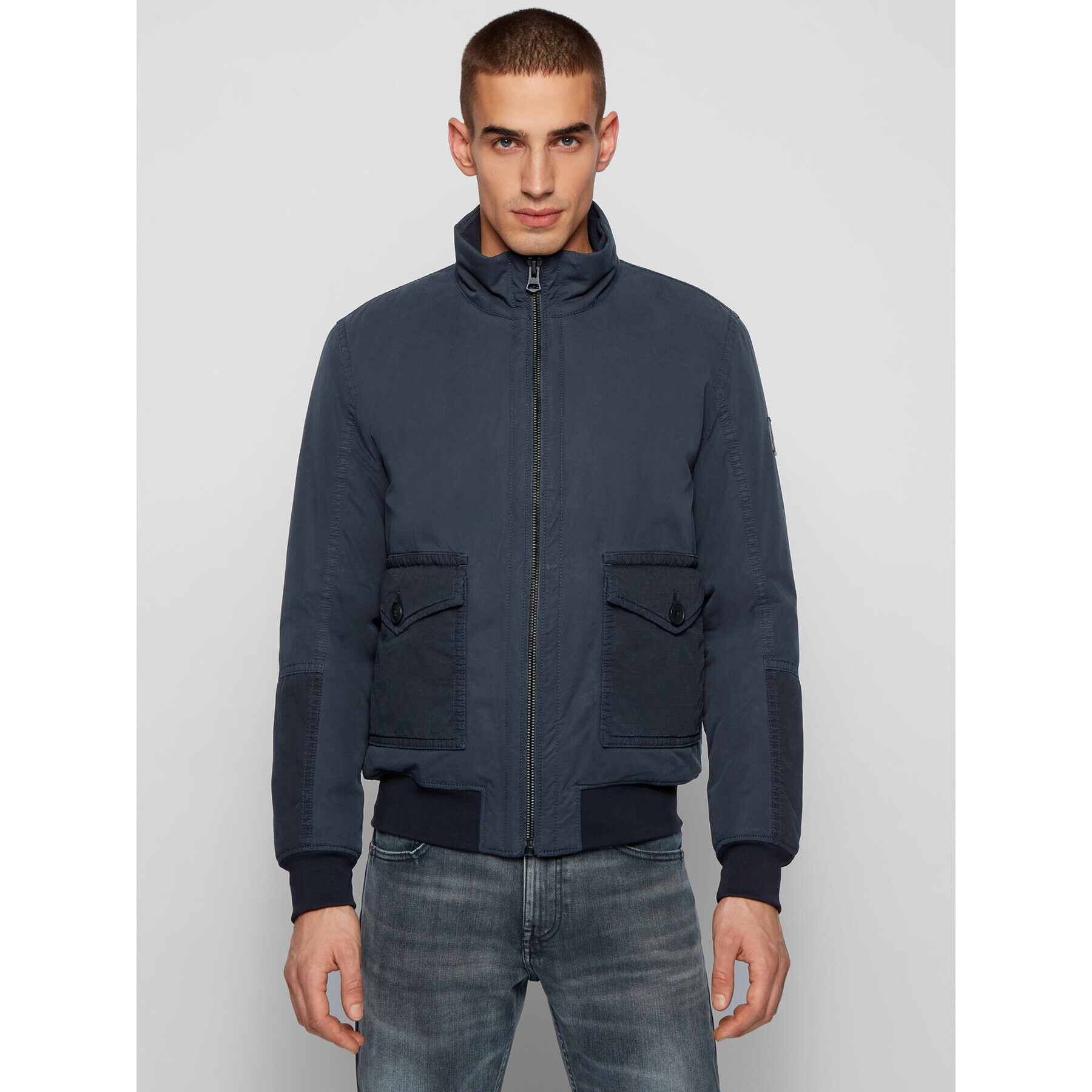 Boss Яке бомбър Odre-D 50440995 Тъмносин Regular Fit - Pepit.bg