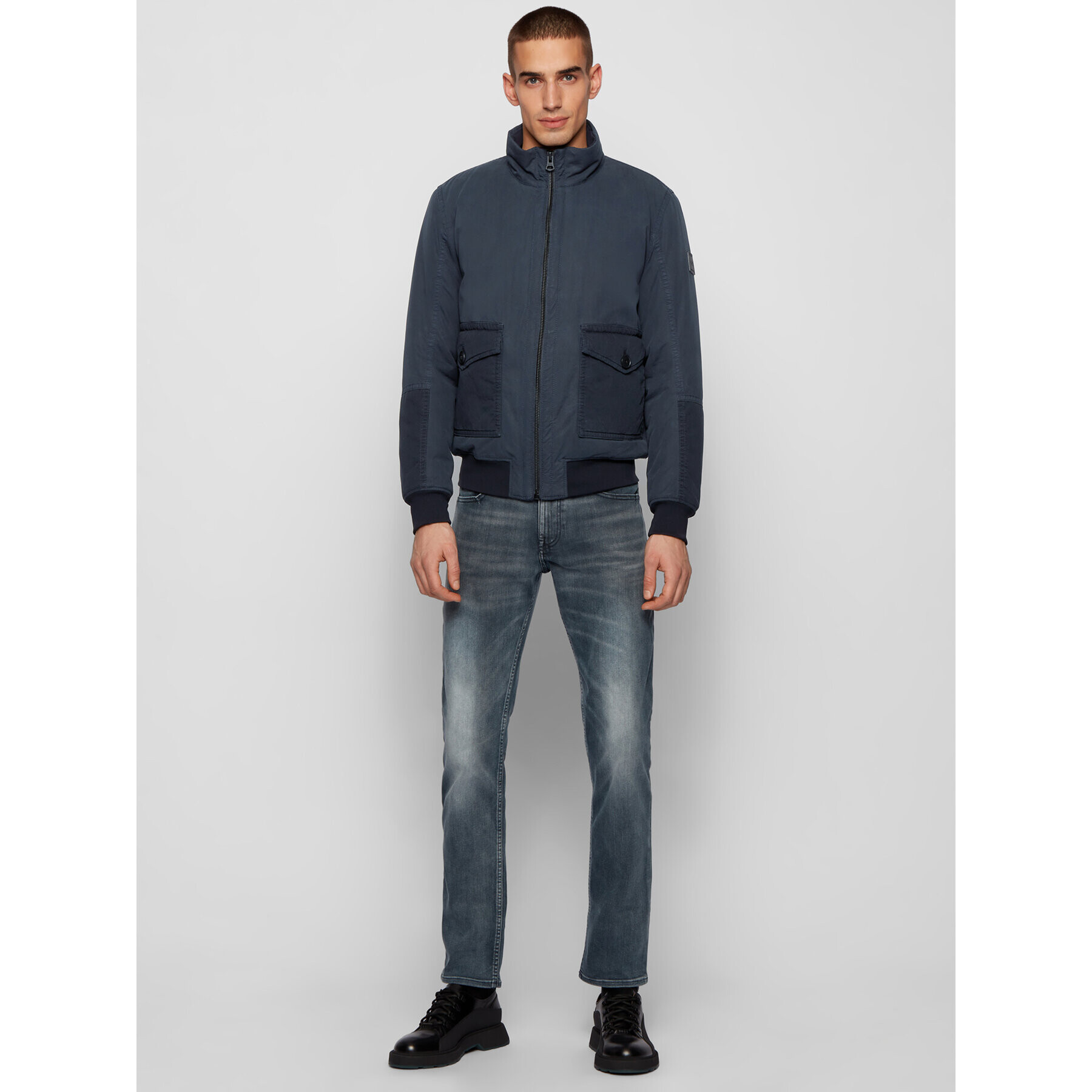 Boss Яке бомбър Odre-D 50440995 Тъмносин Regular Fit - Pepit.bg