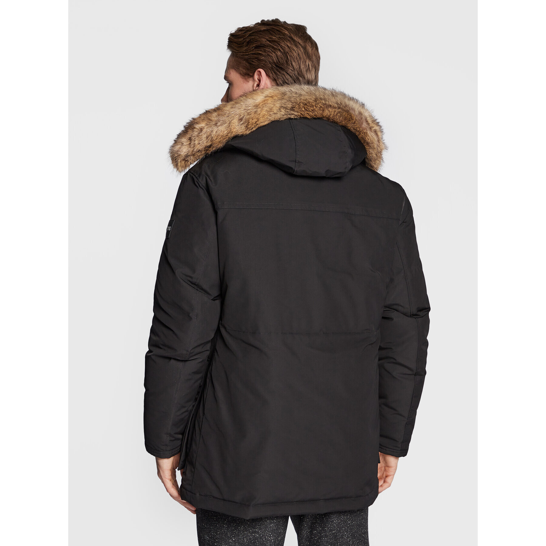 Boss Зимно яке Donstantini 50476899 Черен Regular Fit - Pepit.bg