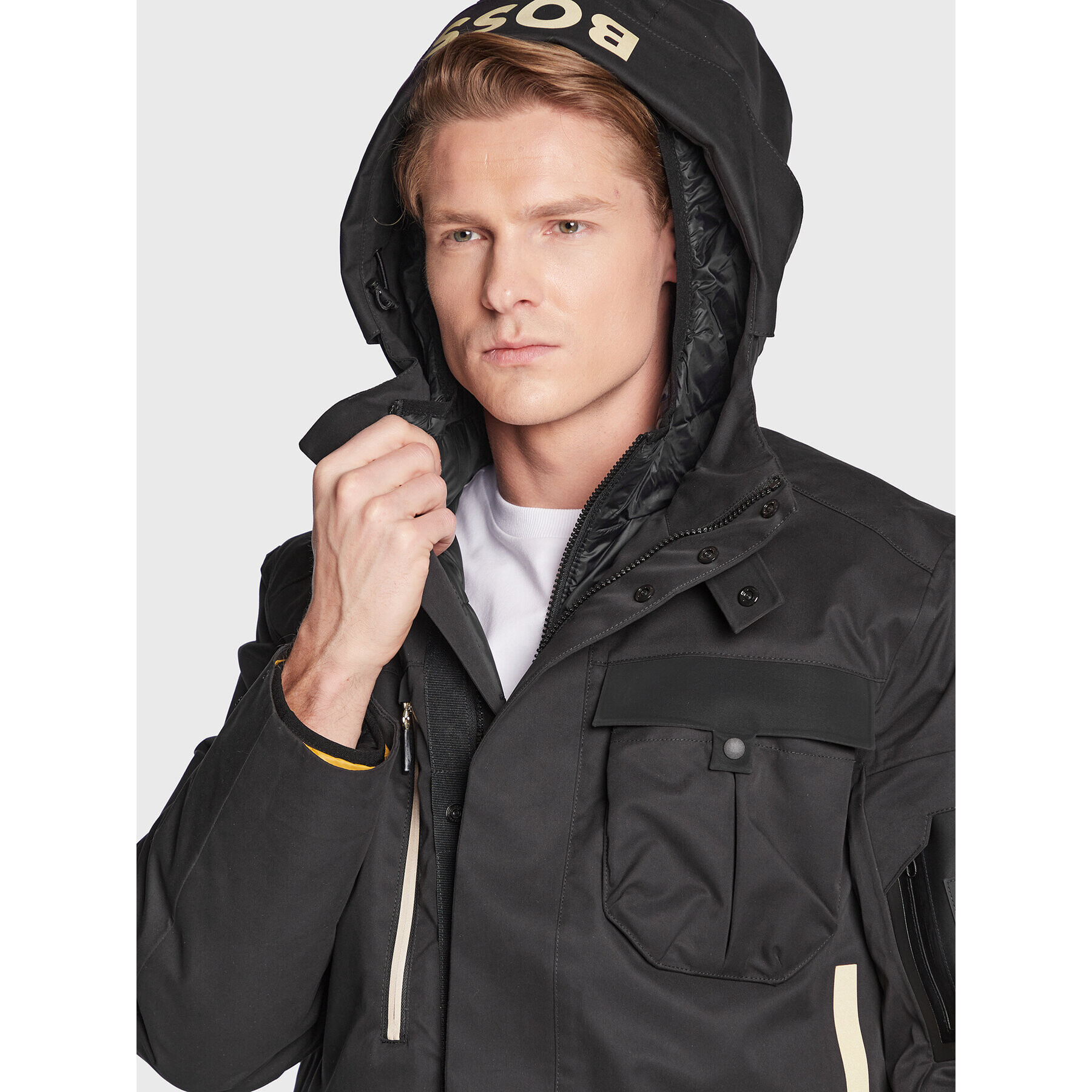 Boss Зимно яке J_Stavanger 50475463 Черен Regular Fit - Pepit.bg