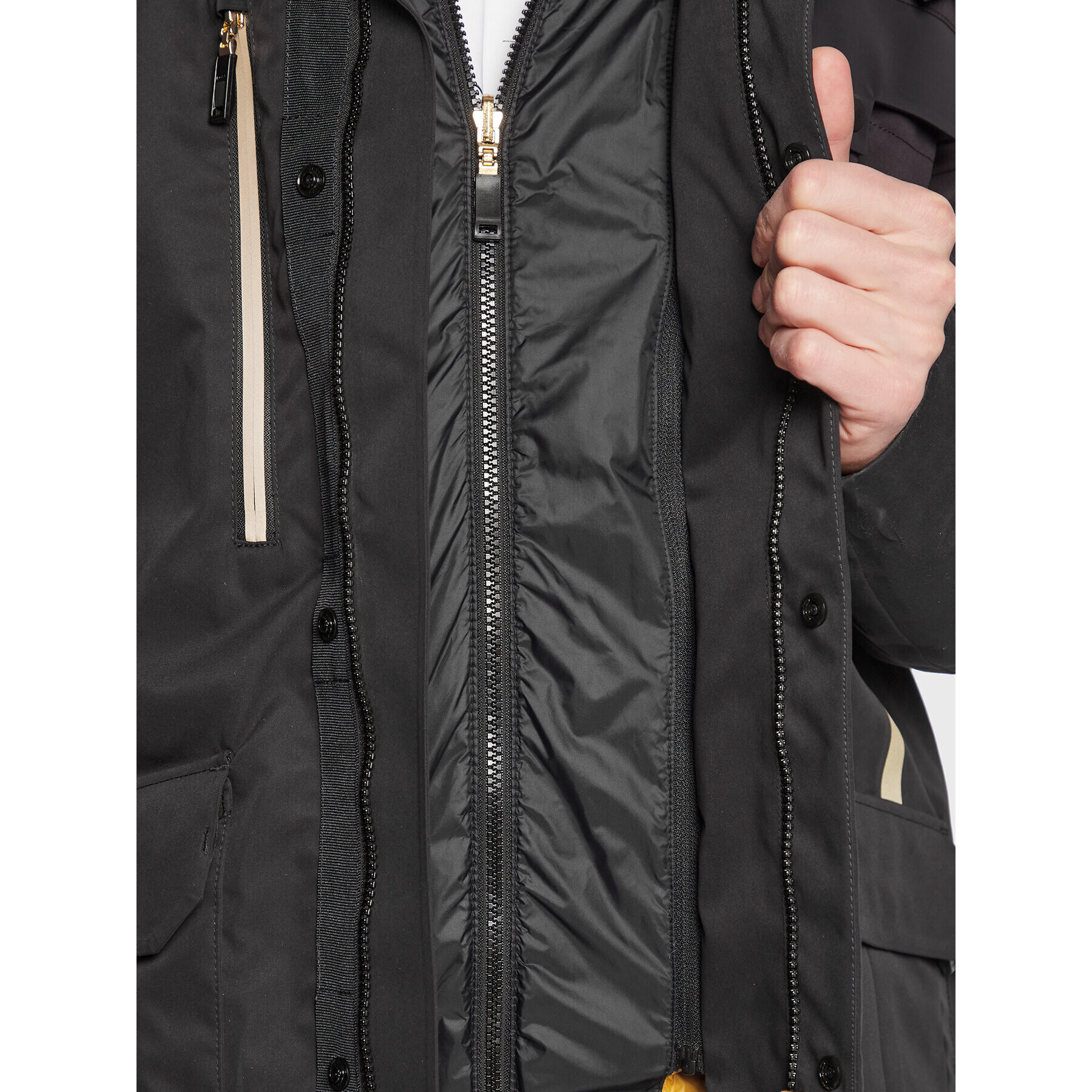 Boss Зимно яке J_Stavanger 50475463 Черен Regular Fit - Pepit.bg