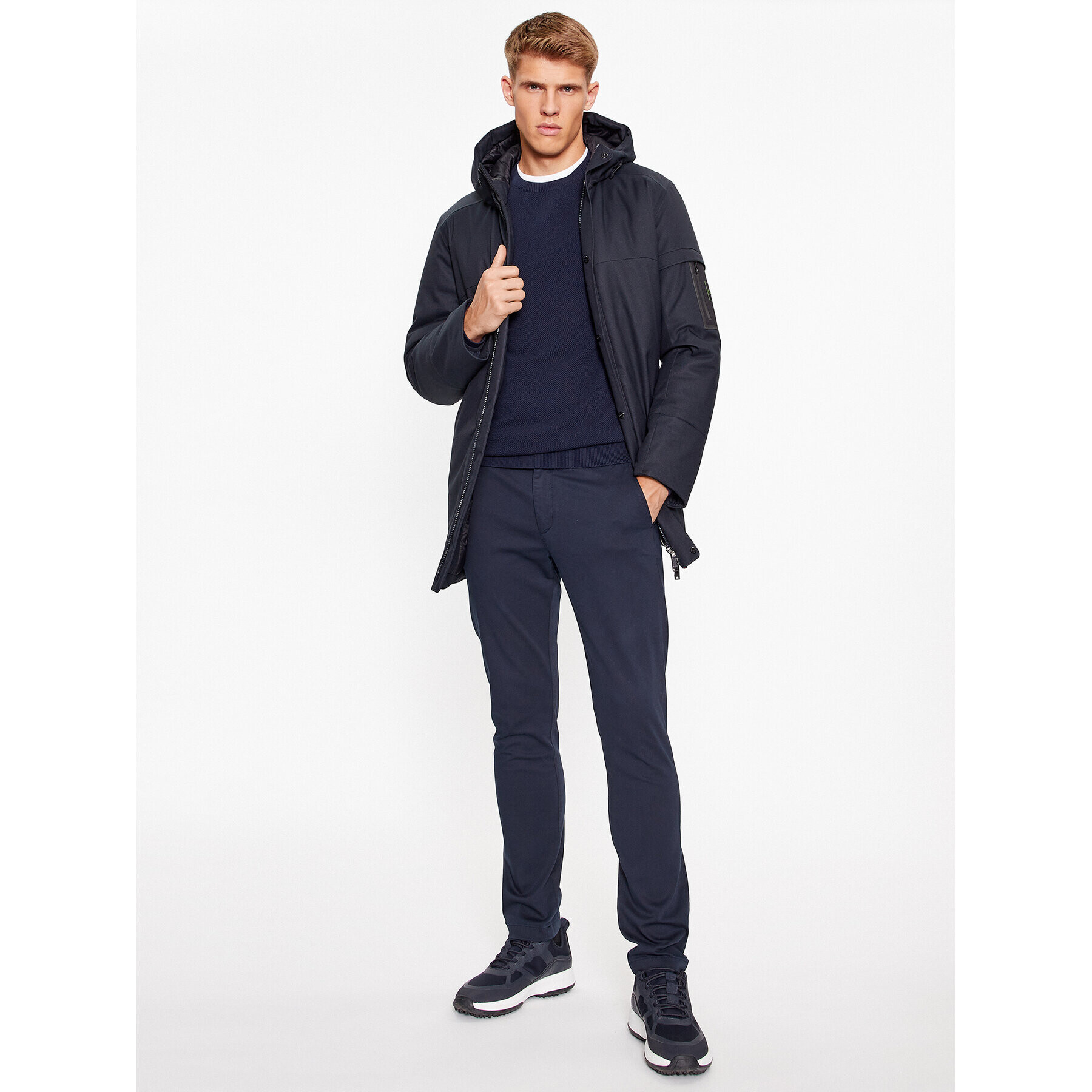 Boss Зимно яке J_Terra 50497647 Тъмносин Regular Fit - Pepit.bg