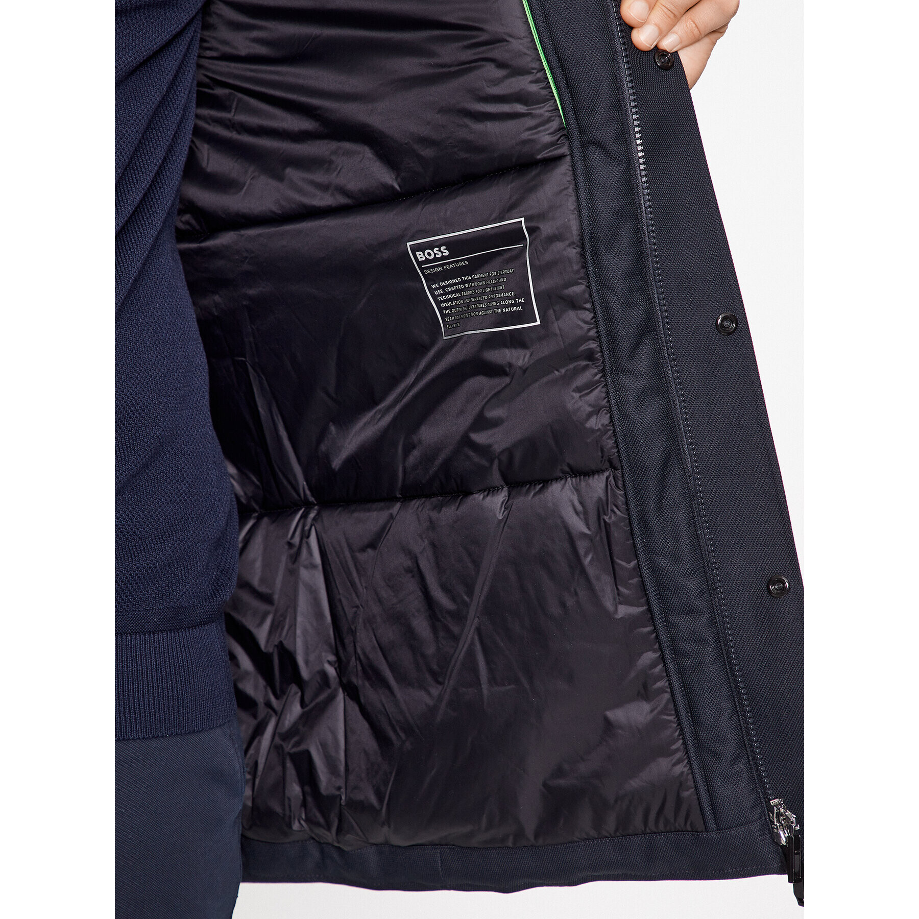 Boss Зимно яке J_Terra 50497647 Тъмносин Regular Fit - Pepit.bg