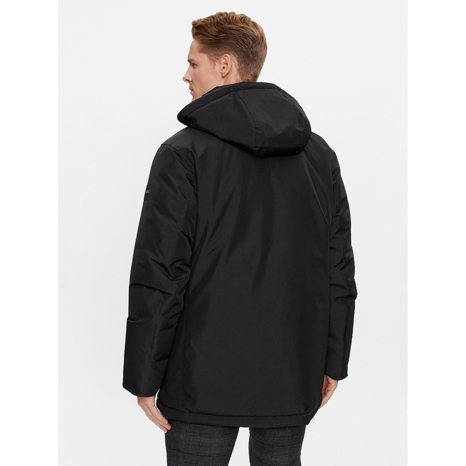Boss Зимно яке Osiass 50499551 Черен Regular Fit - Pepit.bg