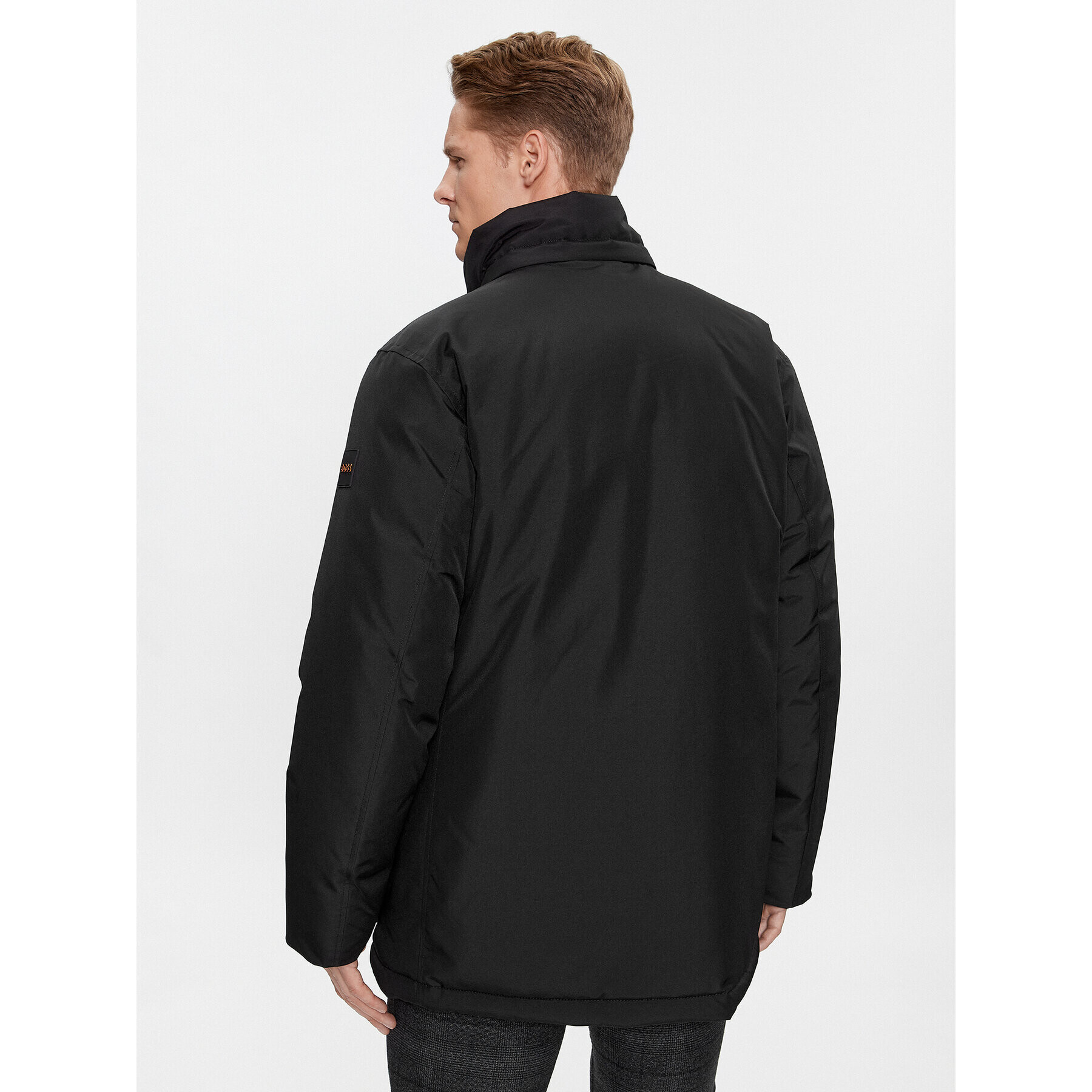 Boss Зимно яке Osiass 50499551 Черен Regular Fit - Pepit.bg