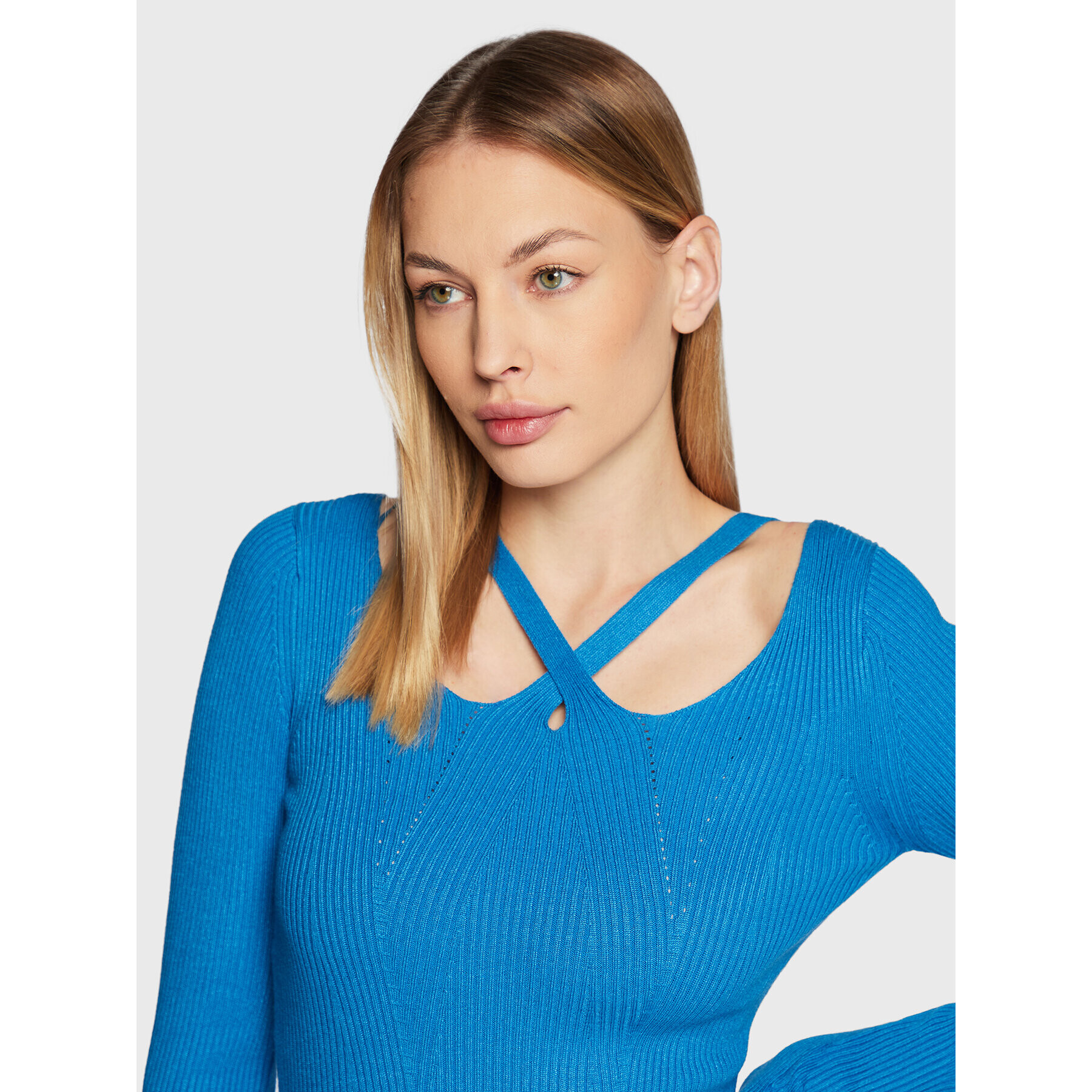Brave Soul Блуза LK-364MAIAB Син Slim Fit - Pepit.bg