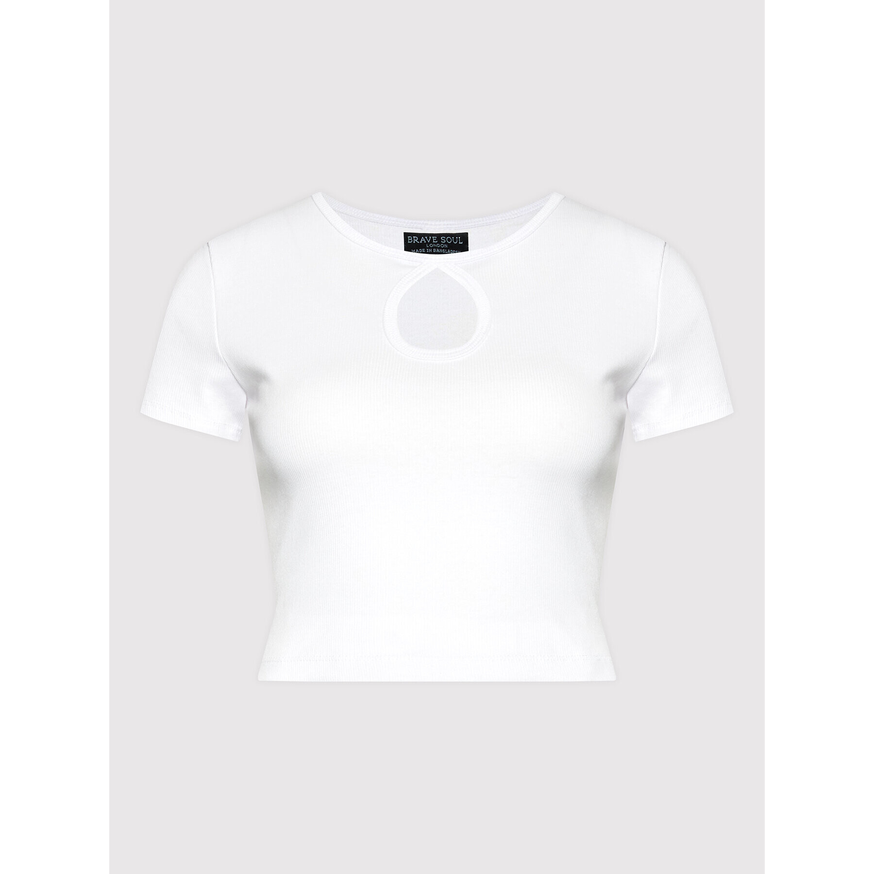 Brave Soul Блуза LTS-149COREY Бял Slim Fit - Pepit.bg