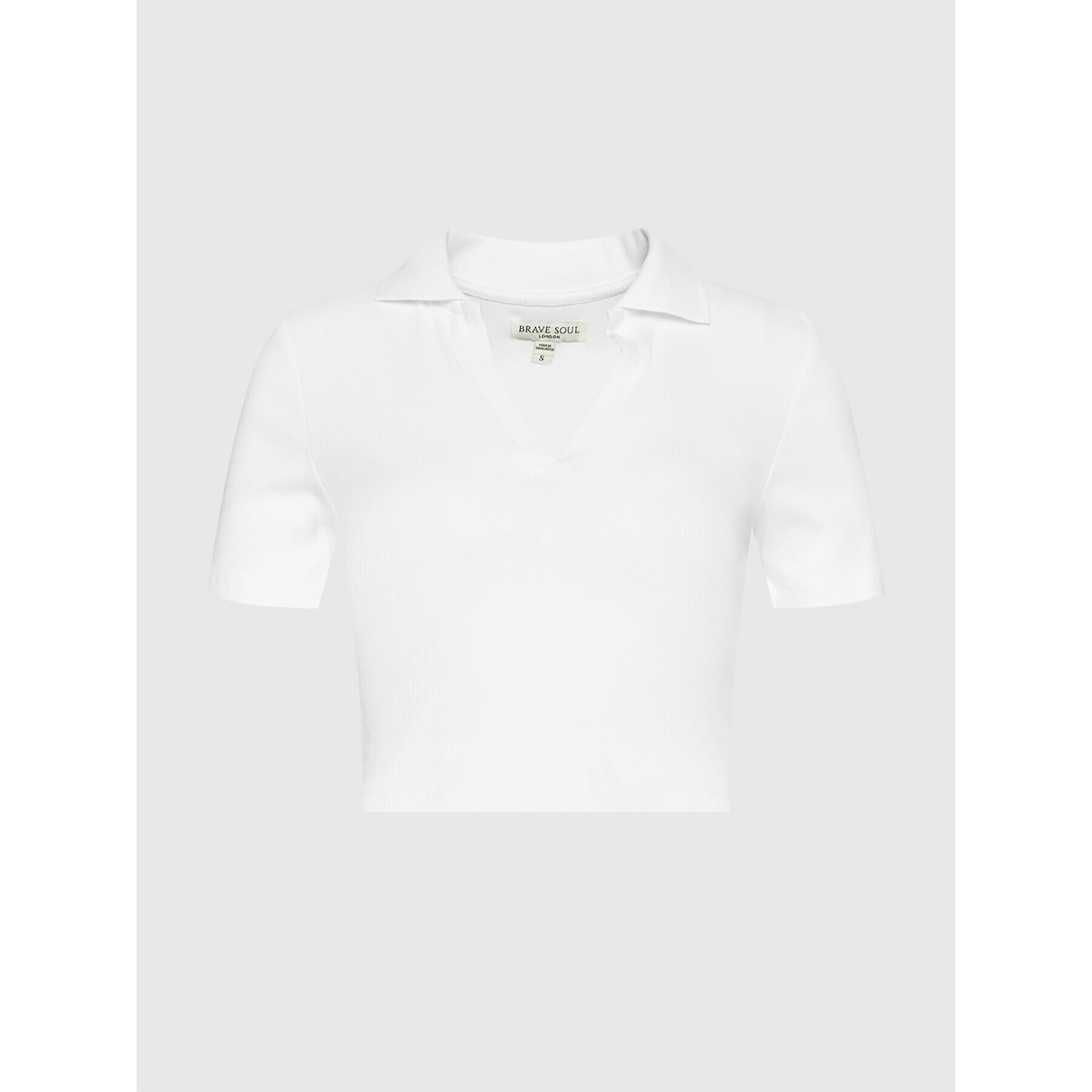 Brave Soul Блуза LTS-69EVRA Бял Slim Fit - Pepit.bg