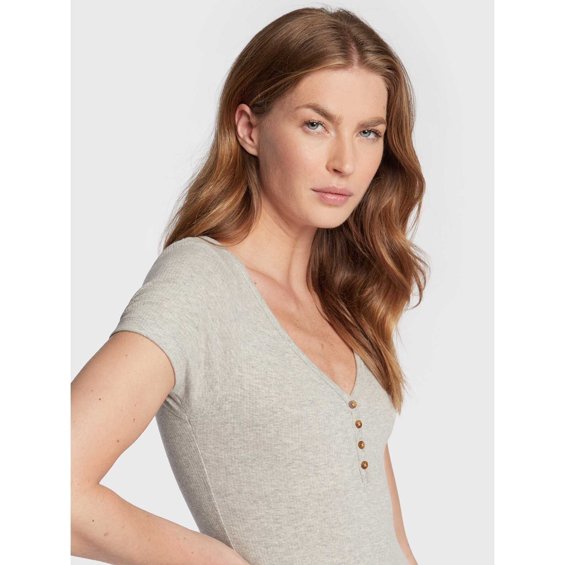 Brave Soul Боди LBS-544GEORGIA Сив Regular Fit - Pepit.bg