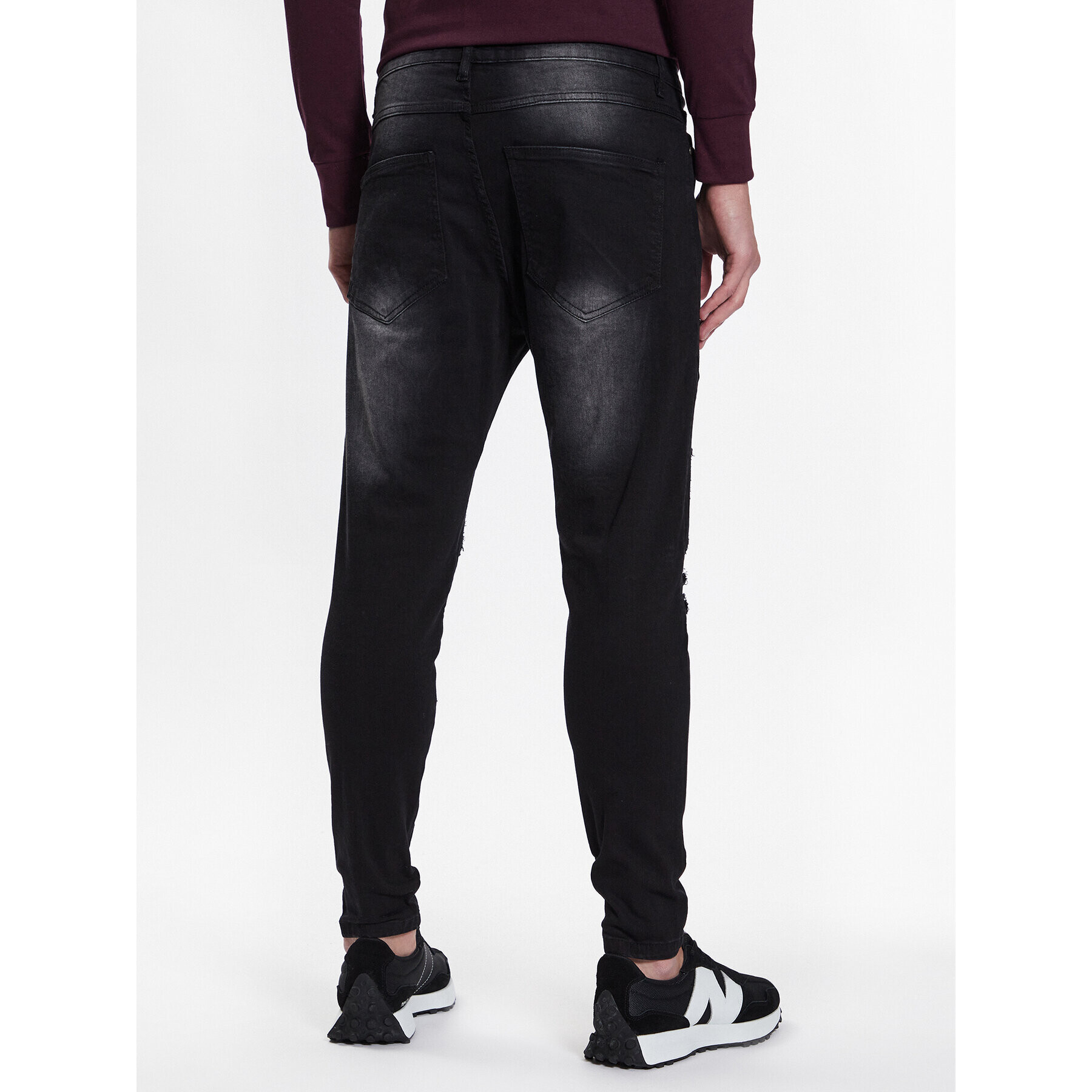 Brave Soul Дънки MJN-BIKERCHARC Черен Skinny Fit - Pepit.bg