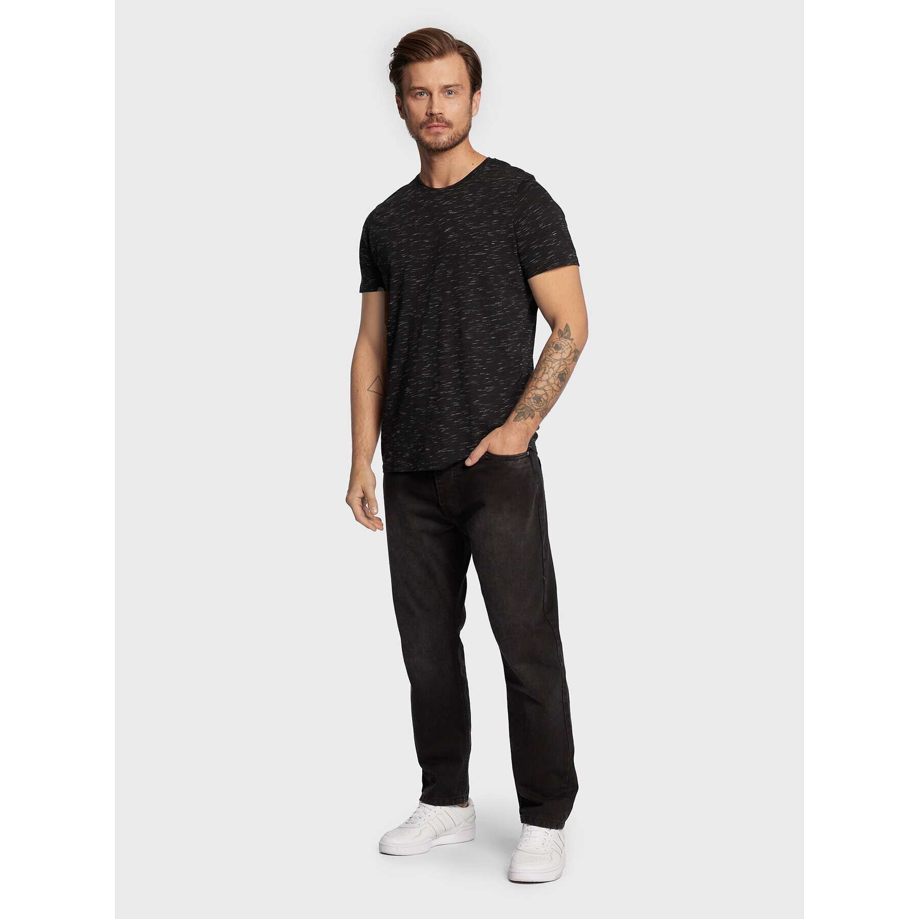 Brave Soul Дънки MJN-WRIGLEYBLK Черен Loose Fit - Pepit.bg