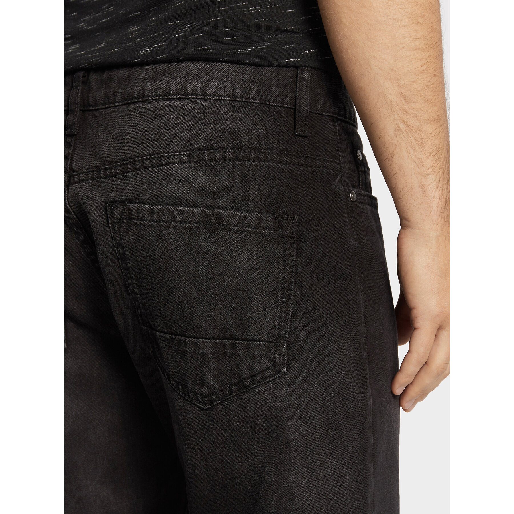 Brave Soul Дънки MJN-WRIGLEYBLK Черен Loose Fit - Pepit.bg