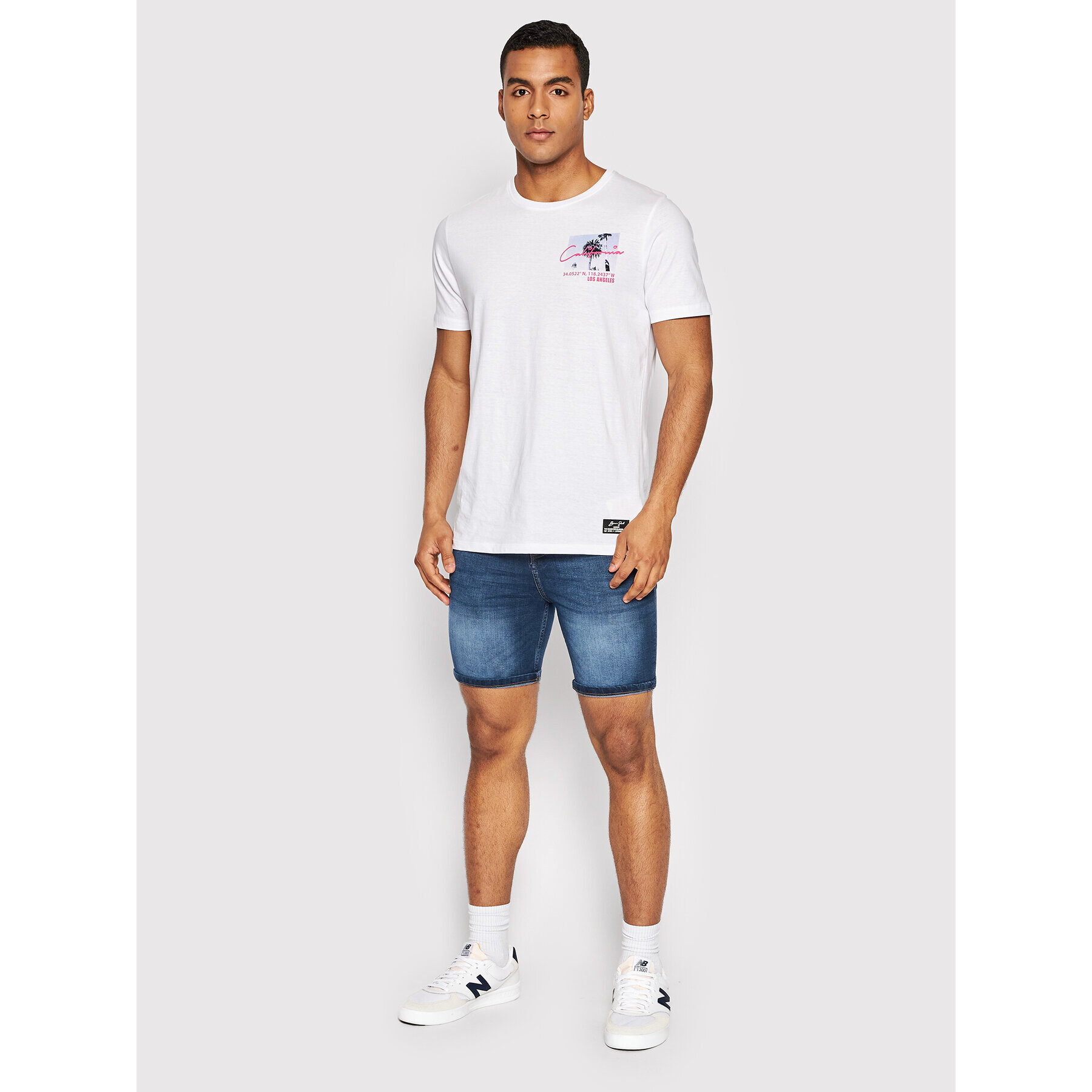 Brave Soul Дънкови шорти MSRT-SIMON Тъмносин Skinny Fit - Pepit.bg