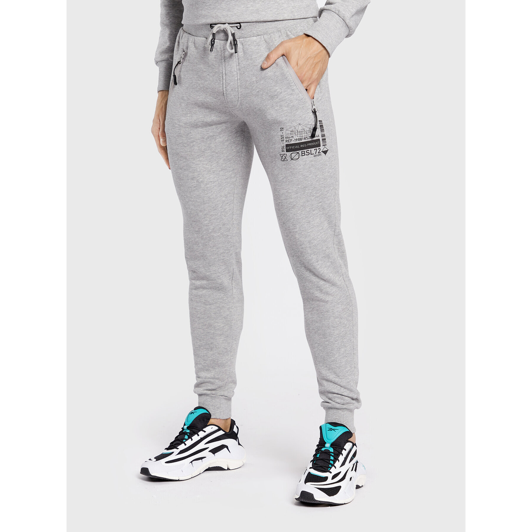 Brave Soul Долнище анцуг MJB-69SAMWELLB Сив Regular Fit - Pepit.bg