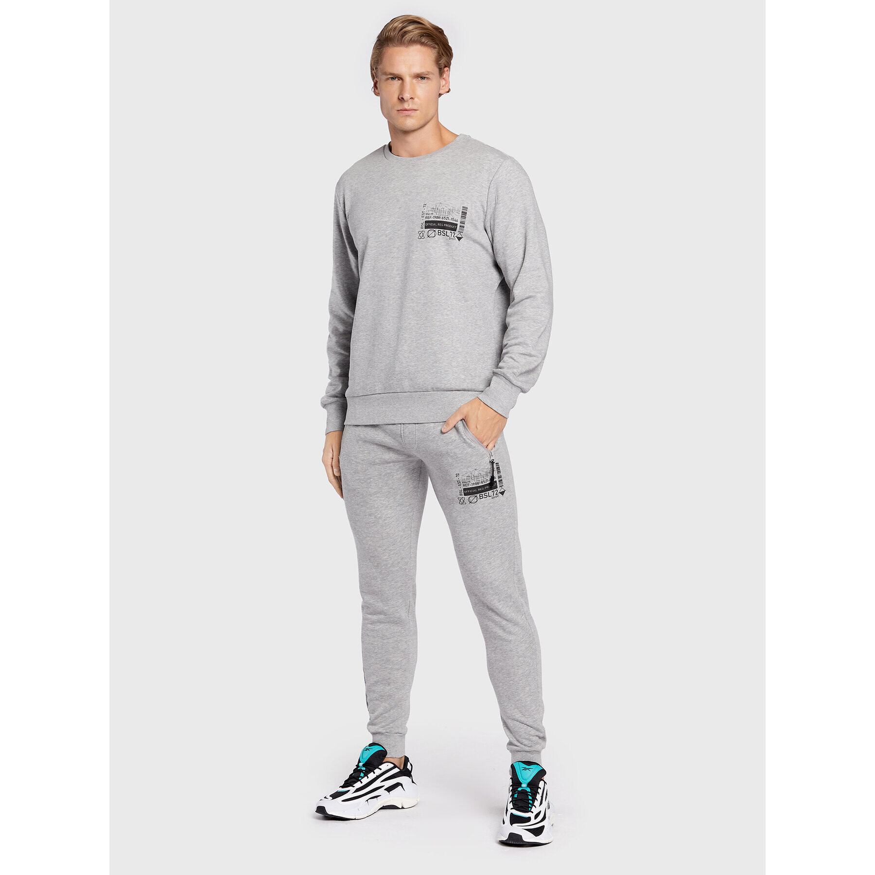 Brave Soul Долнище анцуг MJB-69SAMWELLB Сив Regular Fit - Pepit.bg