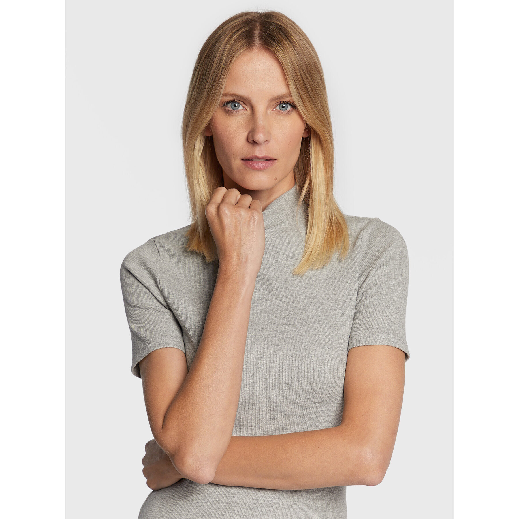 Brave Soul Ежедневна рокля LDRJ-544CHIOMA Сив Slim Fit - Pepit.bg