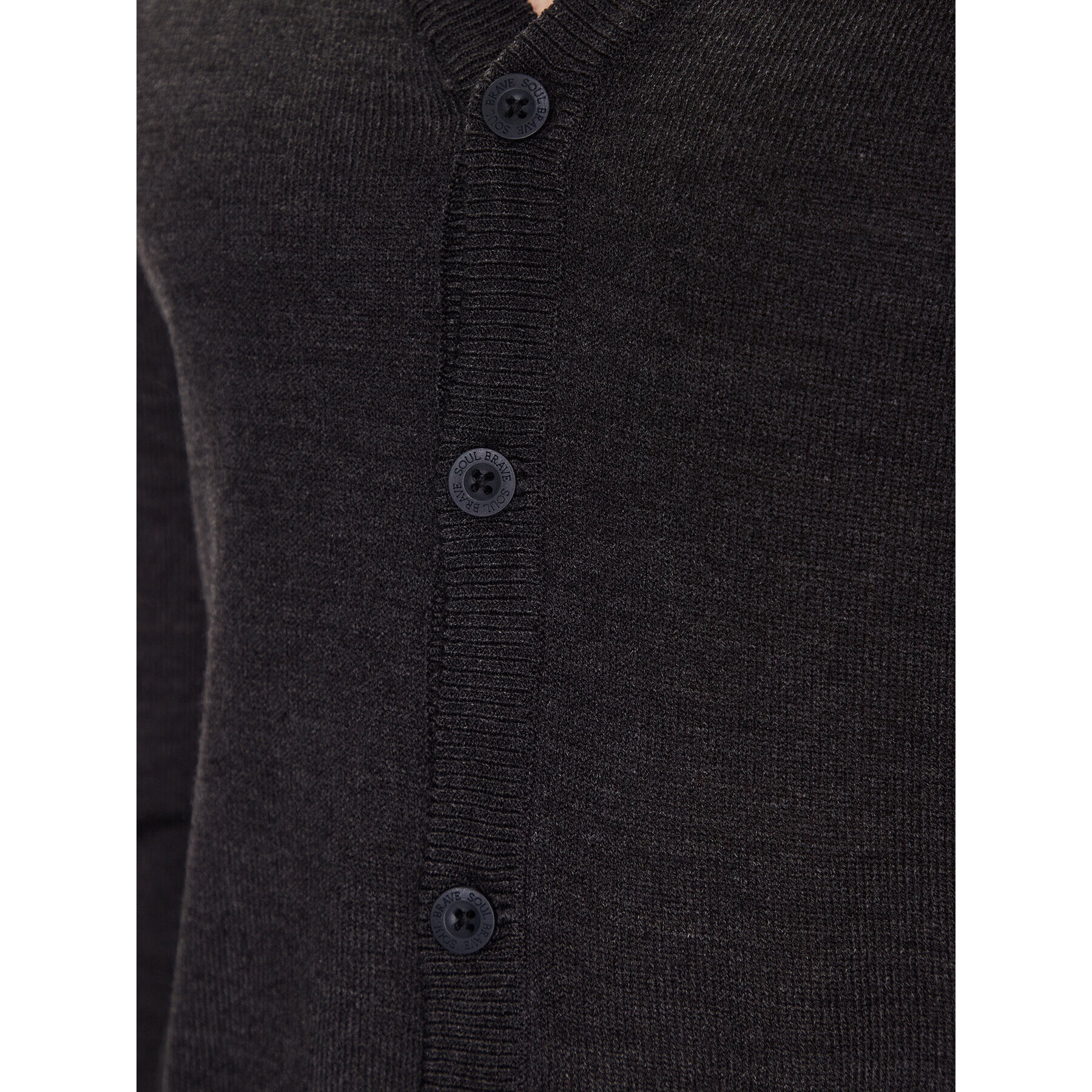 Brave Soul Кардиган MK-248FARABI Сив Regular Fit - Pepit.bg