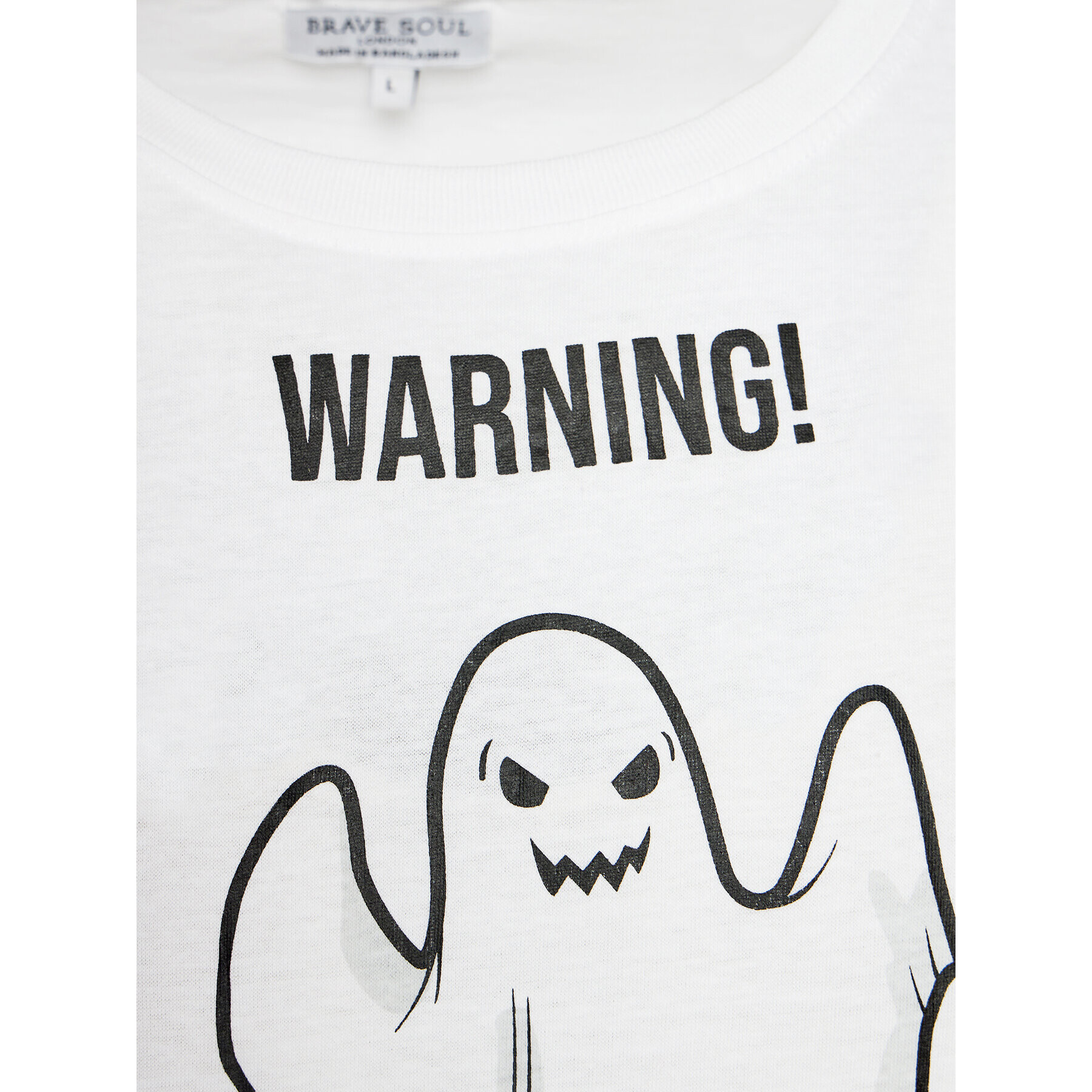 Brave Soul Пижама MLWS-149GHOST Бял Regular Fit - Pepit.bg
