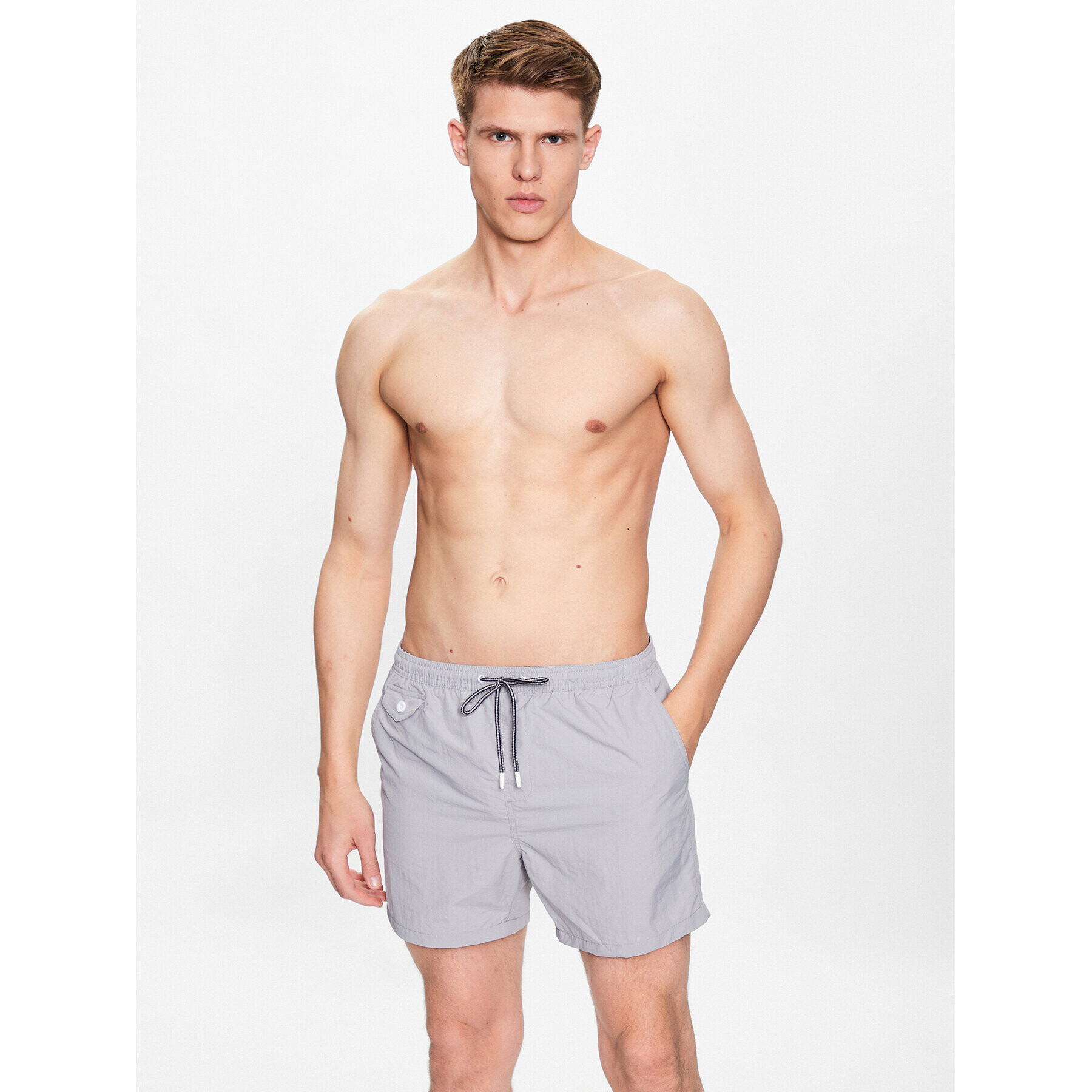 Brave Soul Плувни шорти MSRT-PIER Сив Regular Fit - Pepit.bg