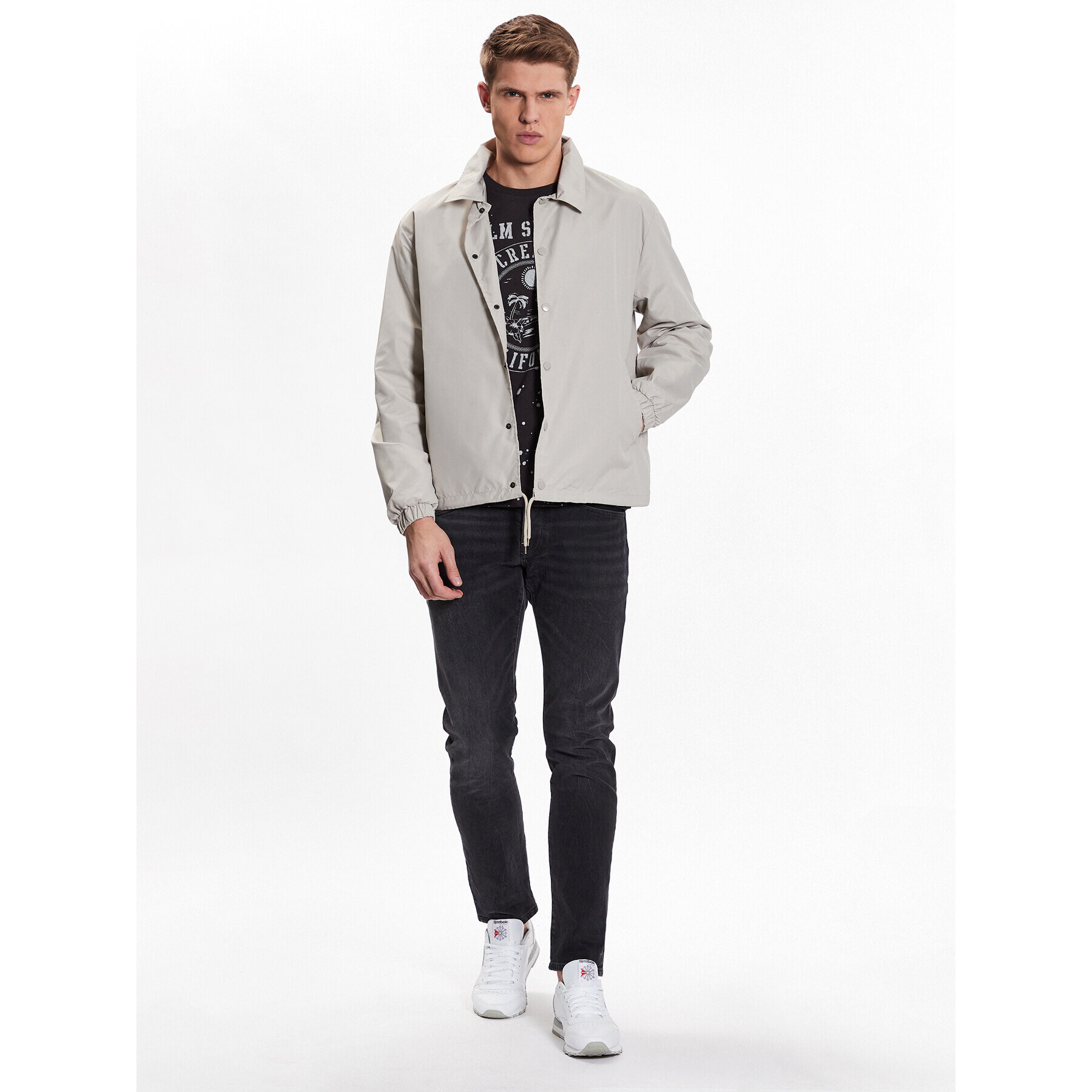 Brave Soul Преходно яке MJK-BOND Сив Regular Fit - Pepit.bg