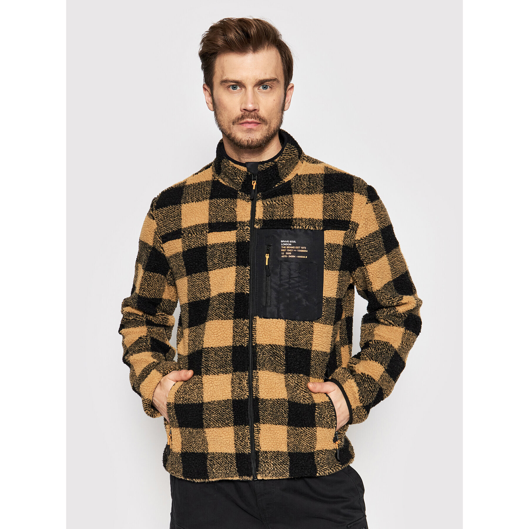 Brave Soul Преходно яке MSS-580LITHARO Кафяв Regular Fit - Pepit.bg