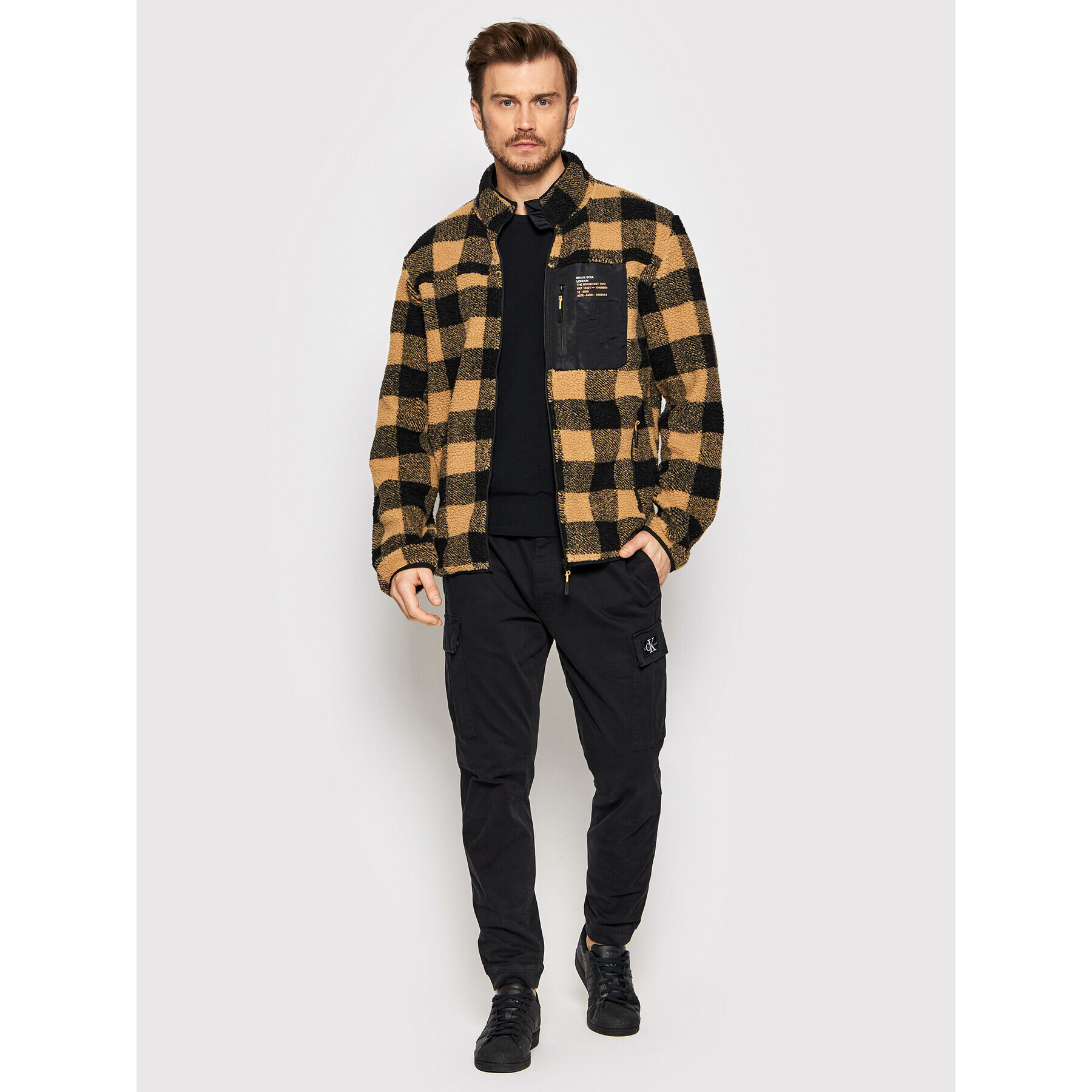 Brave Soul Преходно яке MSS-580LITHARO Кафяв Regular Fit - Pepit.bg