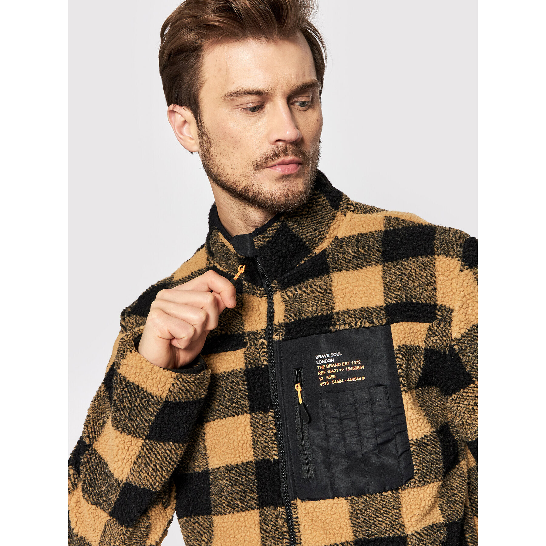 Brave Soul Преходно яке MSS-580LITHARO Кафяв Regular Fit - Pepit.bg