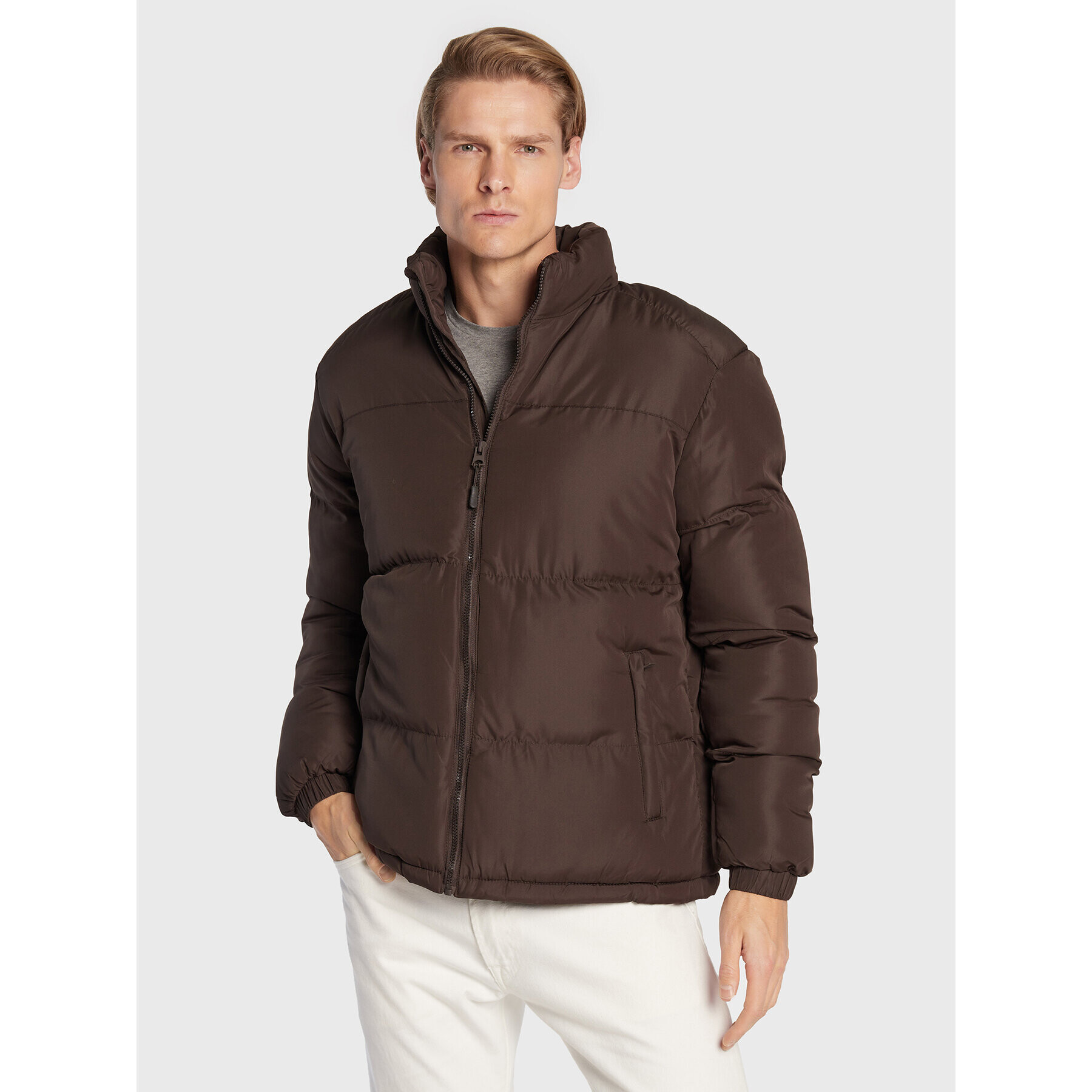 Brave Soul Пухено яке MJK-DAVISBRN Кафяв Regular Fit - Pepit.bg