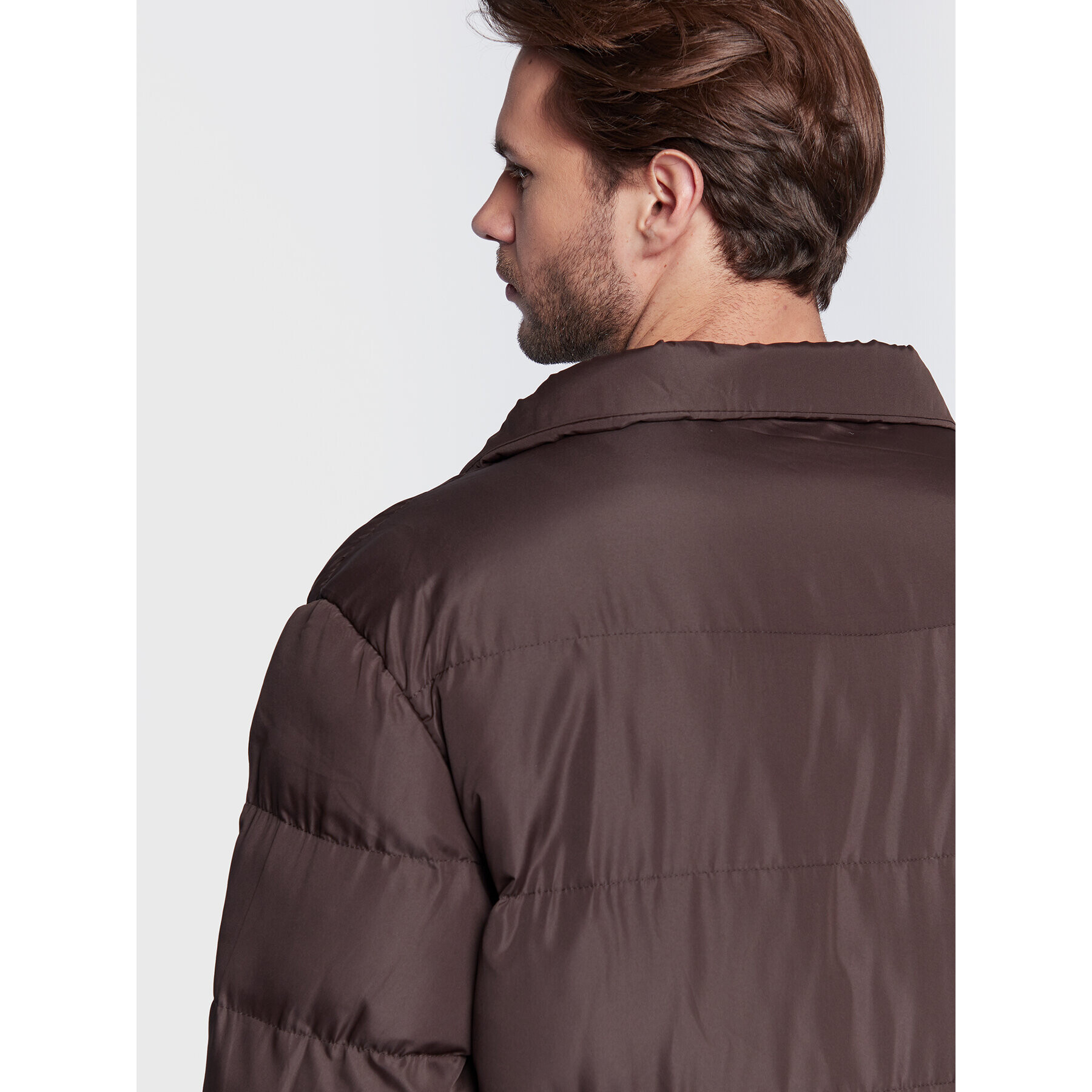 Brave Soul Пухено яке MJK-ELSDON Кафяв Regular Fit - Pepit.bg