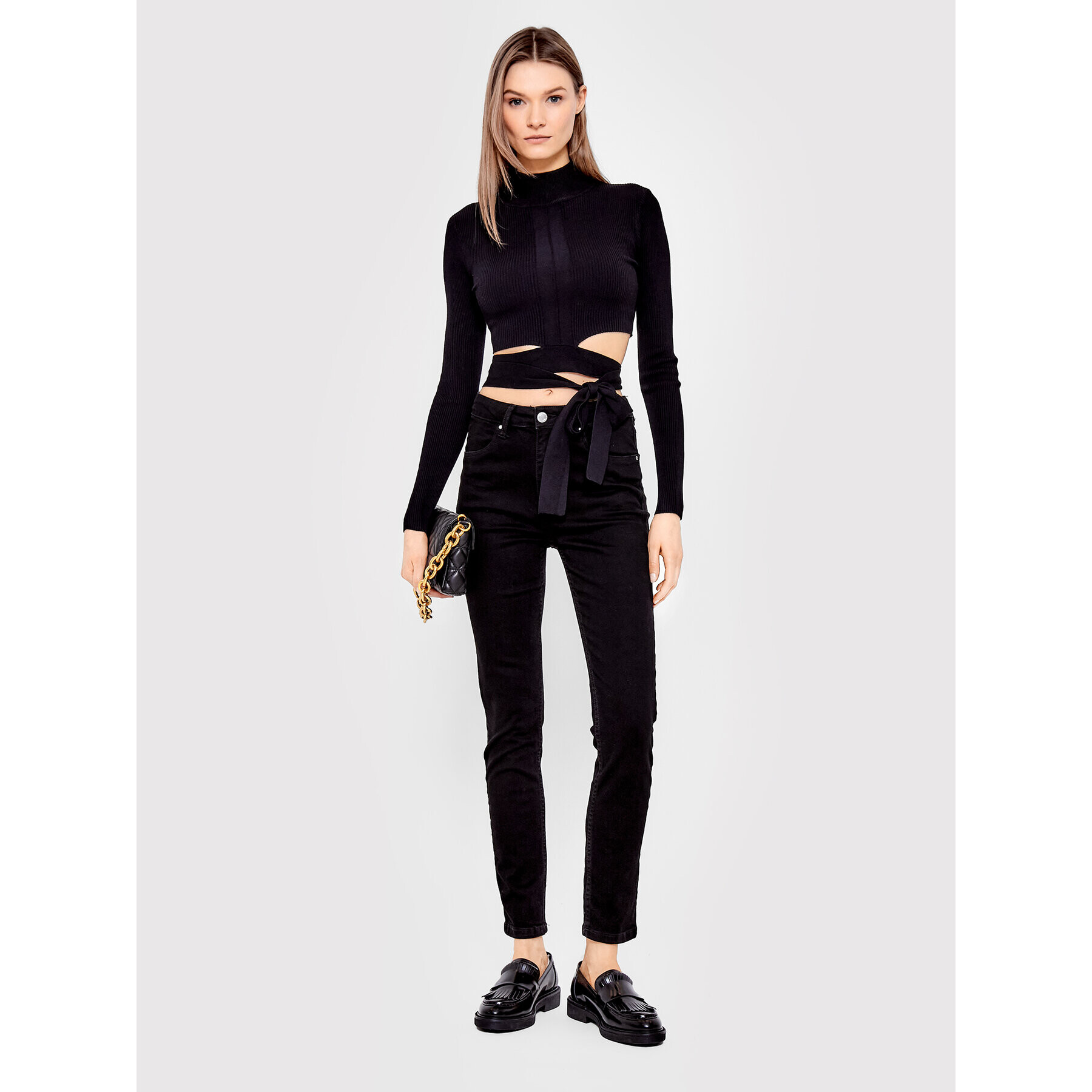 Brave Soul Пуловер LK-36TARA Черен Slim Fit - Pepit.bg