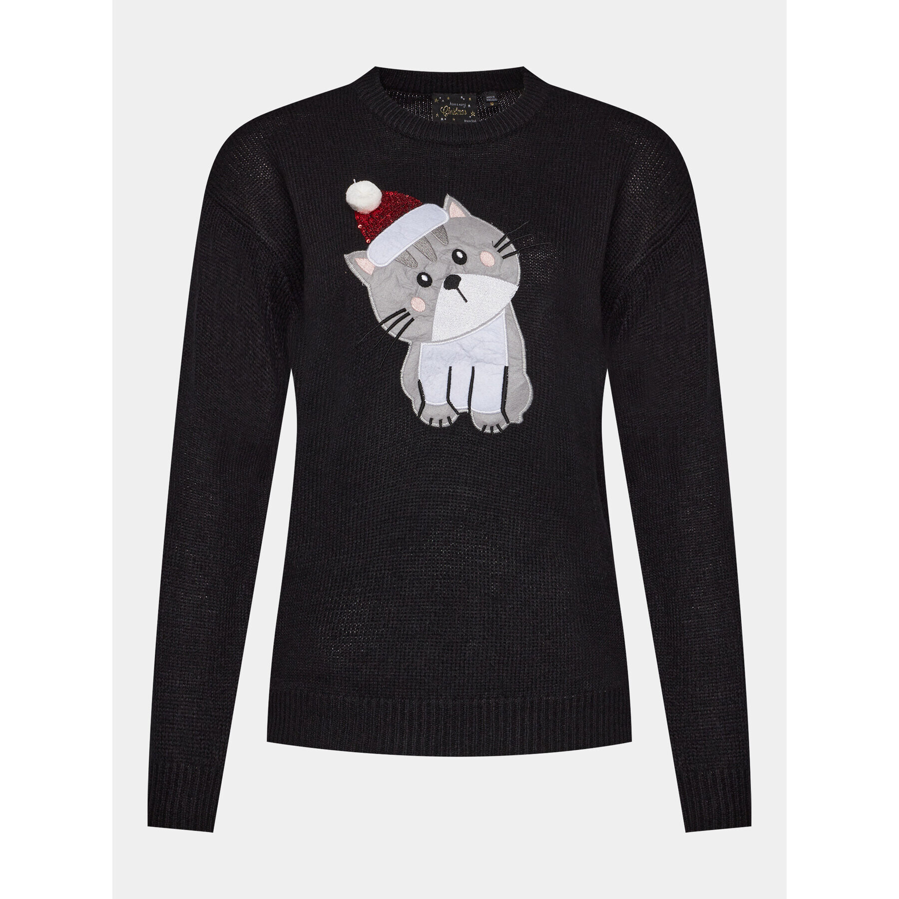 Brave Soul Пуловер LKX-230XMASCAT Черен Regular Fit - Pepit.bg