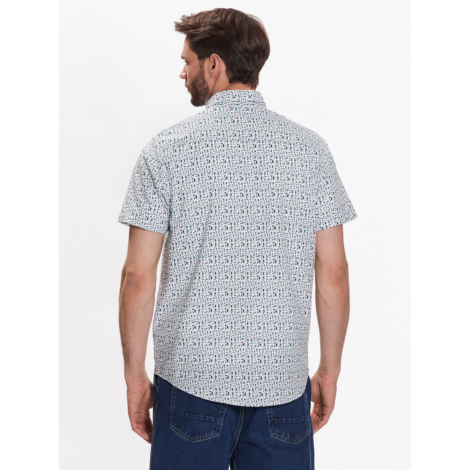 Brave Soul Риза MSH-625AZTEC Бял Regular Fit - Pepit.bg