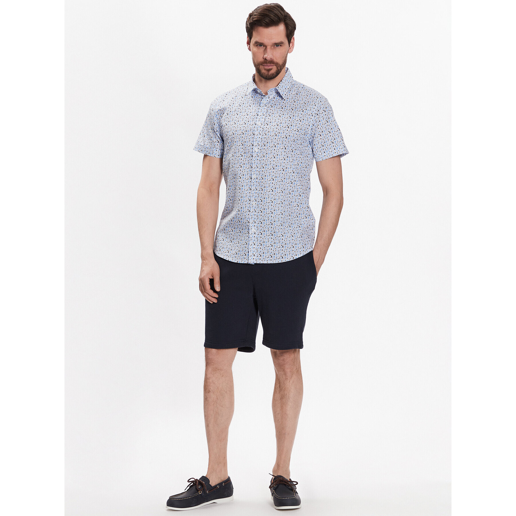 Brave Soul Риза MSH-625AZTEC Син Regular Fit - Pepit.bg