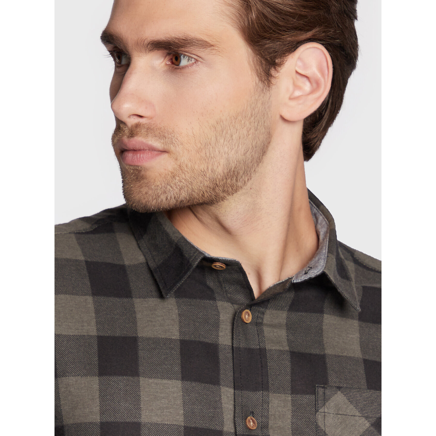 Brave Soul Риза MSH-69JACKN Сив Regular Fit - Pepit.bg