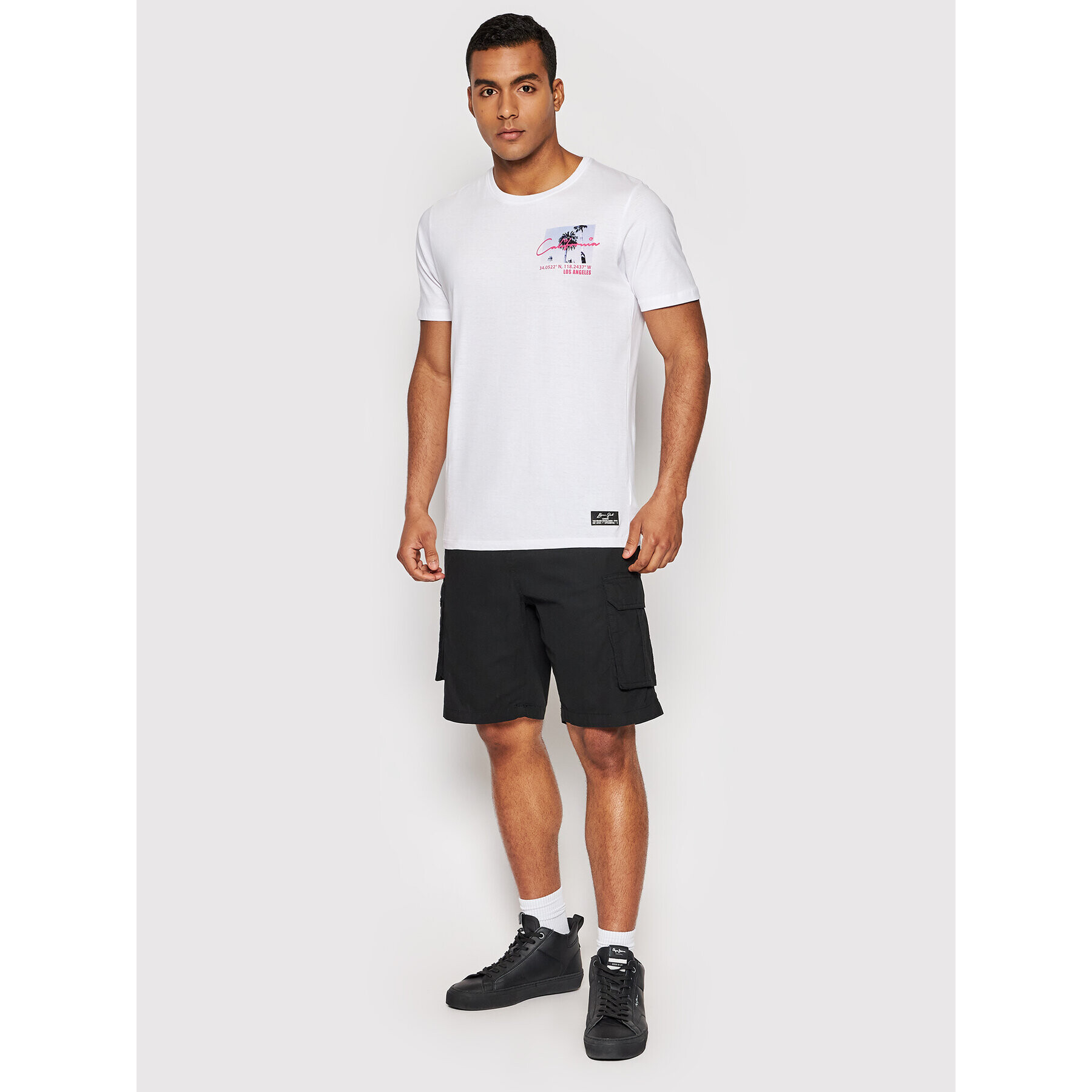 Brave Soul Шорти от плат MSRT-ISLANDPKC Черен Regular Fit - Pepit.bg