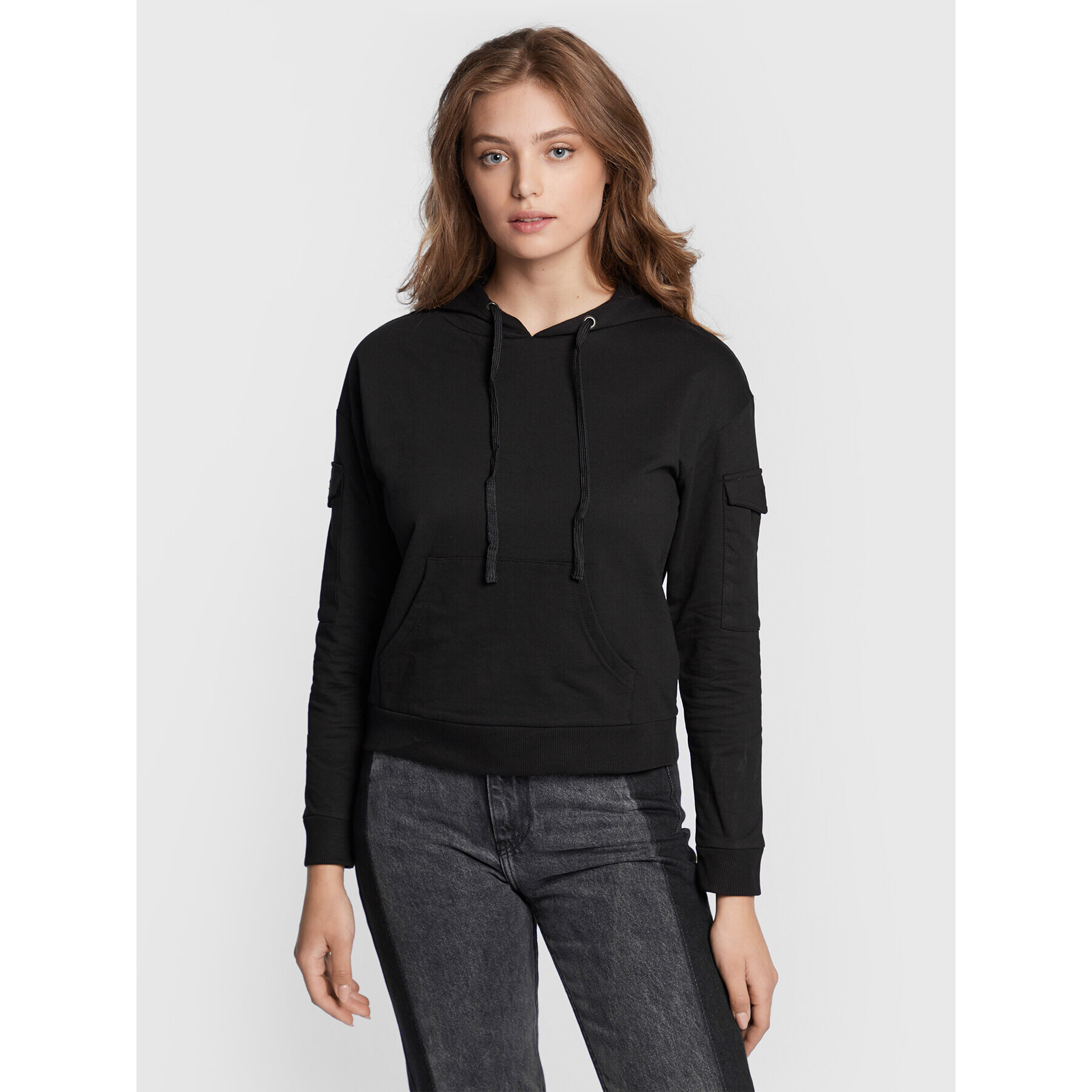 Brave Soul Суитшърт LSS-36ANNIE Черен Regular Fit - Pepit.bg