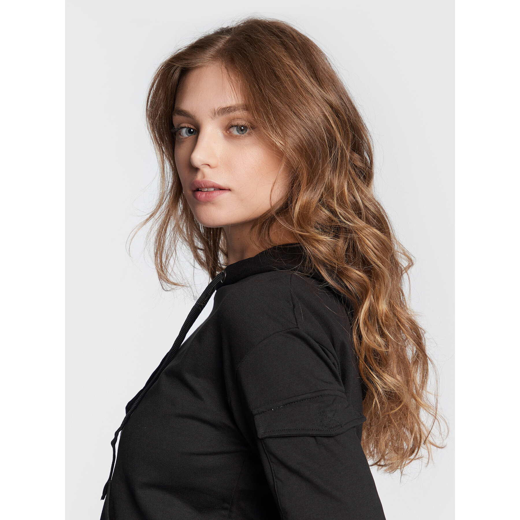 Brave Soul Суитшърт LSS-36ANNIE Черен Regular Fit - Pepit.bg