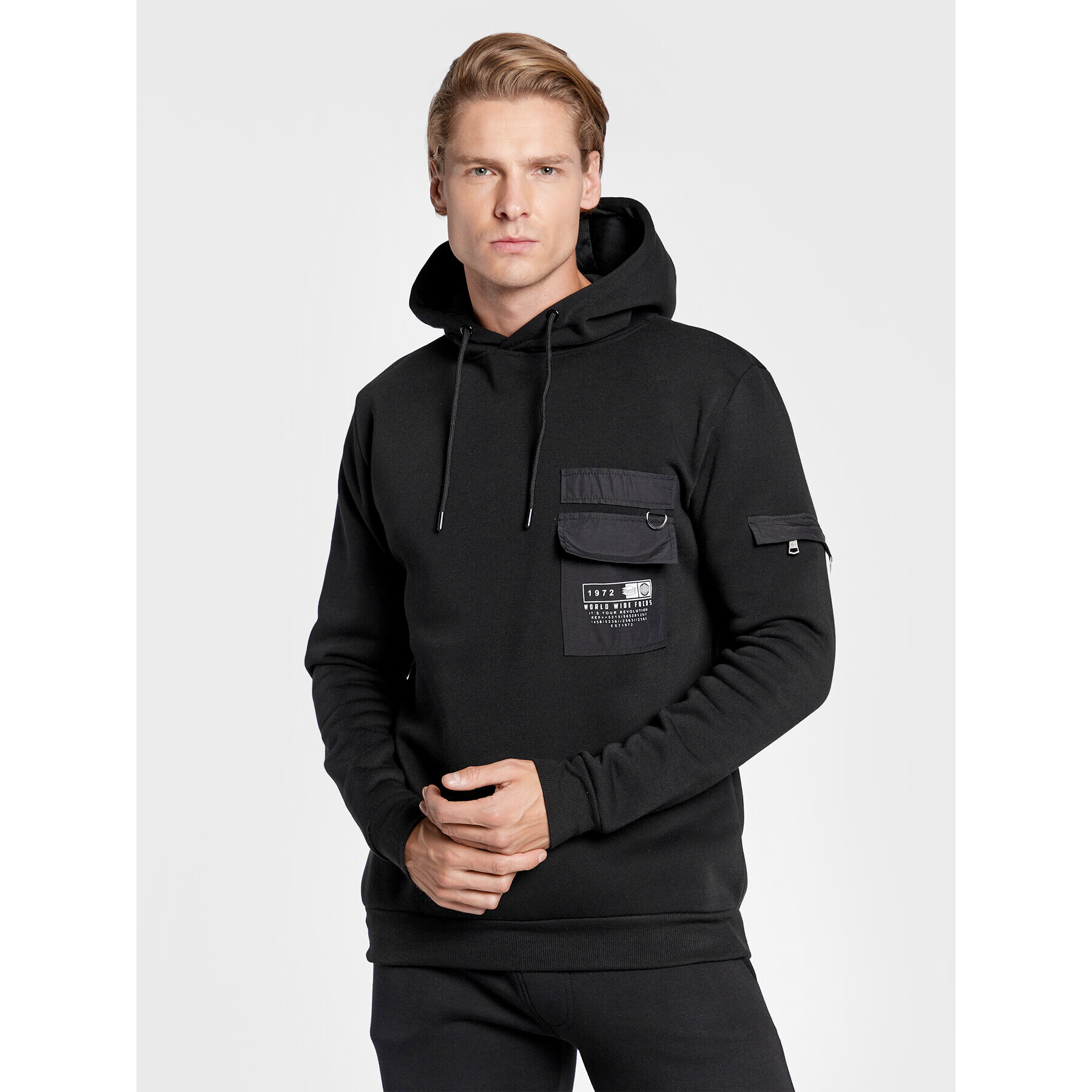 Brave Soul Суитшърт MSS-516CHELSEA Черен Regular Fit - Pepit.bg
