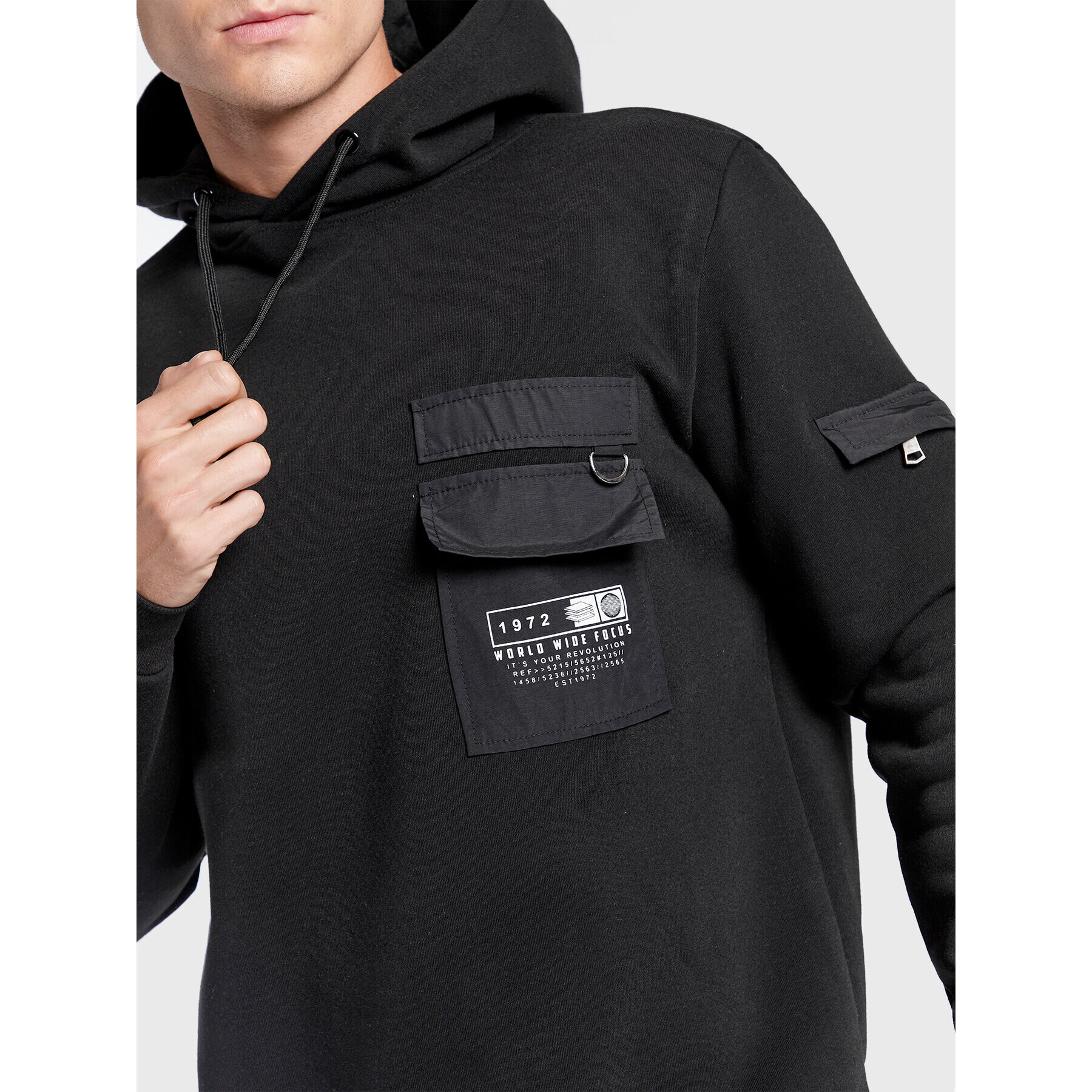 Brave Soul Суитшърт MSS-516CHELSEA Черен Regular Fit - Pepit.bg