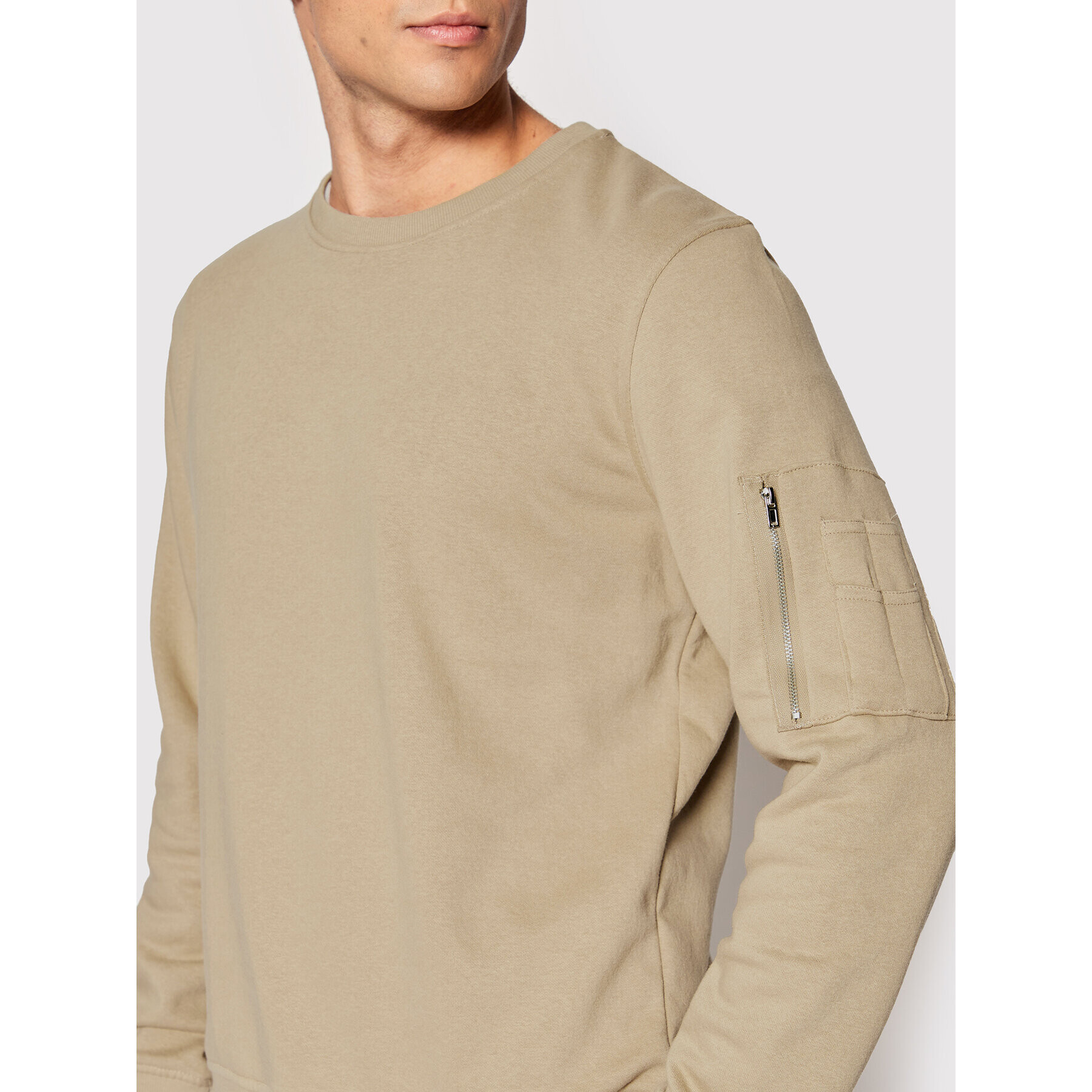 Brave Soul Суитшърт MSS-69AZLON Бежов Regular Fit - Pepit.bg