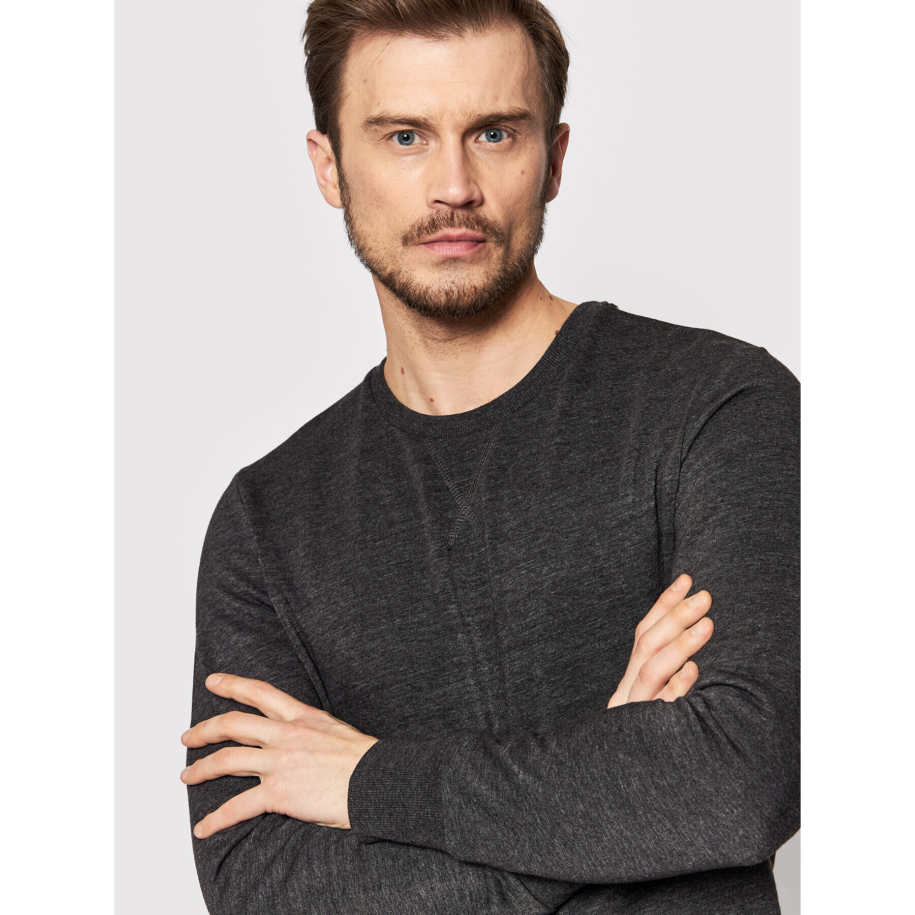 Brave Soul Суитшърт MSS-69JONES3 Сив Regular Fit - Pepit.bg