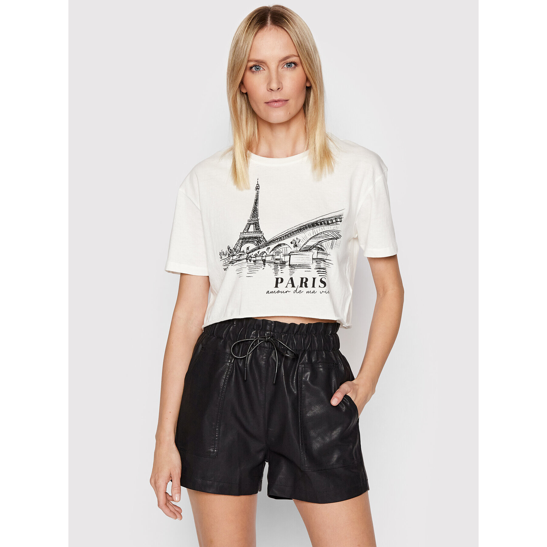 Brave Soul Тишърт LTS-149DEEBA Бял Relaxed Fit - Pepit.bg