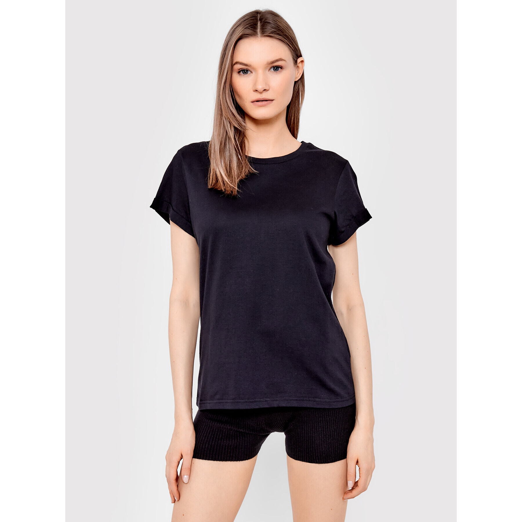 Brave Soul Тишърт LTS-149ELEANORBL Черен Regular Fit - Pepit.bg