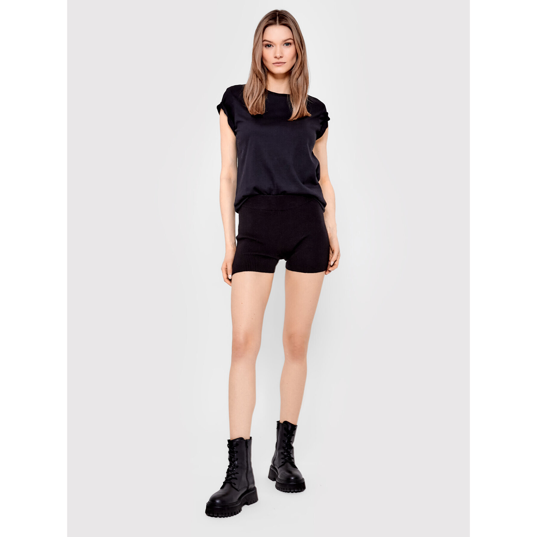 Brave Soul Тишърт LTS-149ELEANORBL Черен Regular Fit - Pepit.bg