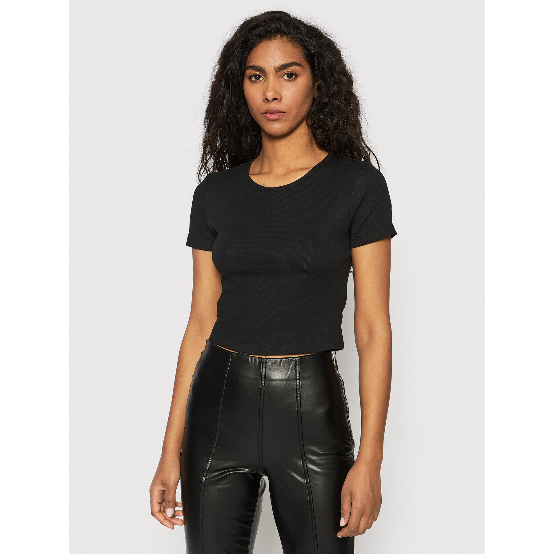 Brave Soul Тишърт LTS-149MILEY Черен Slim Fit - Pepit.bg