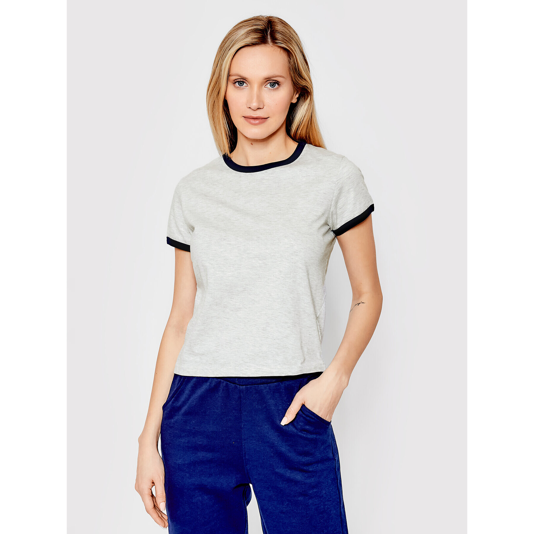 Brave Soul Тишърт LTS-36CLAUDIA Сив Regular Fit - Pepit.bg